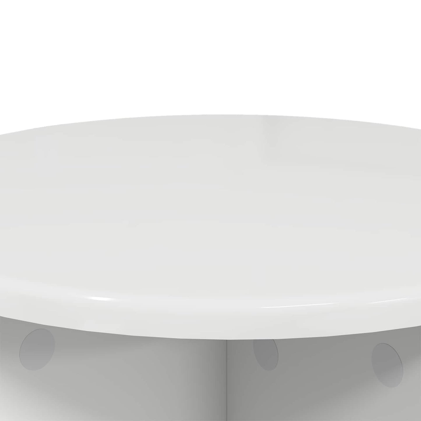 Planteholder 2 pcs Høgglans hvit 40 x 40 x 40 cm Konstruert tre