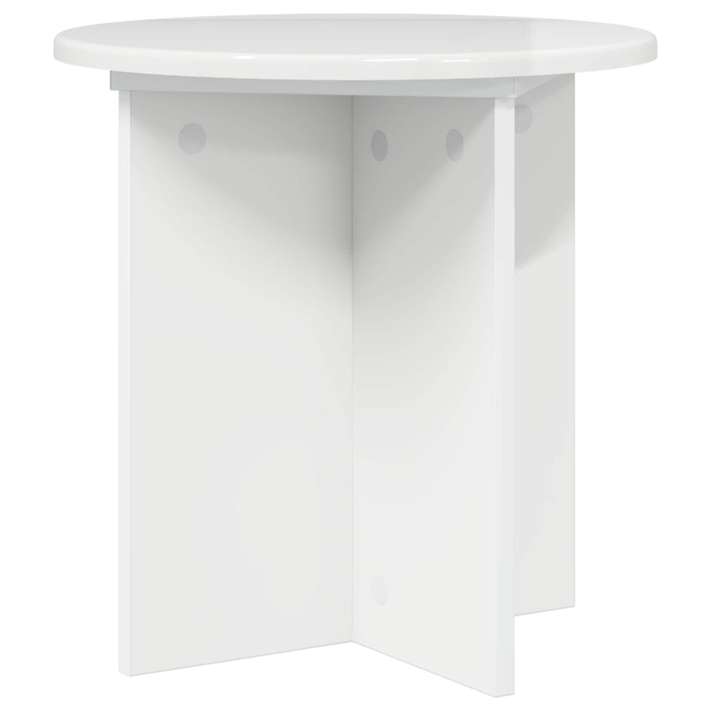Planteholder 2 pcs Høgglans hvit 40 x 40 x 40 cm Konstruert tre