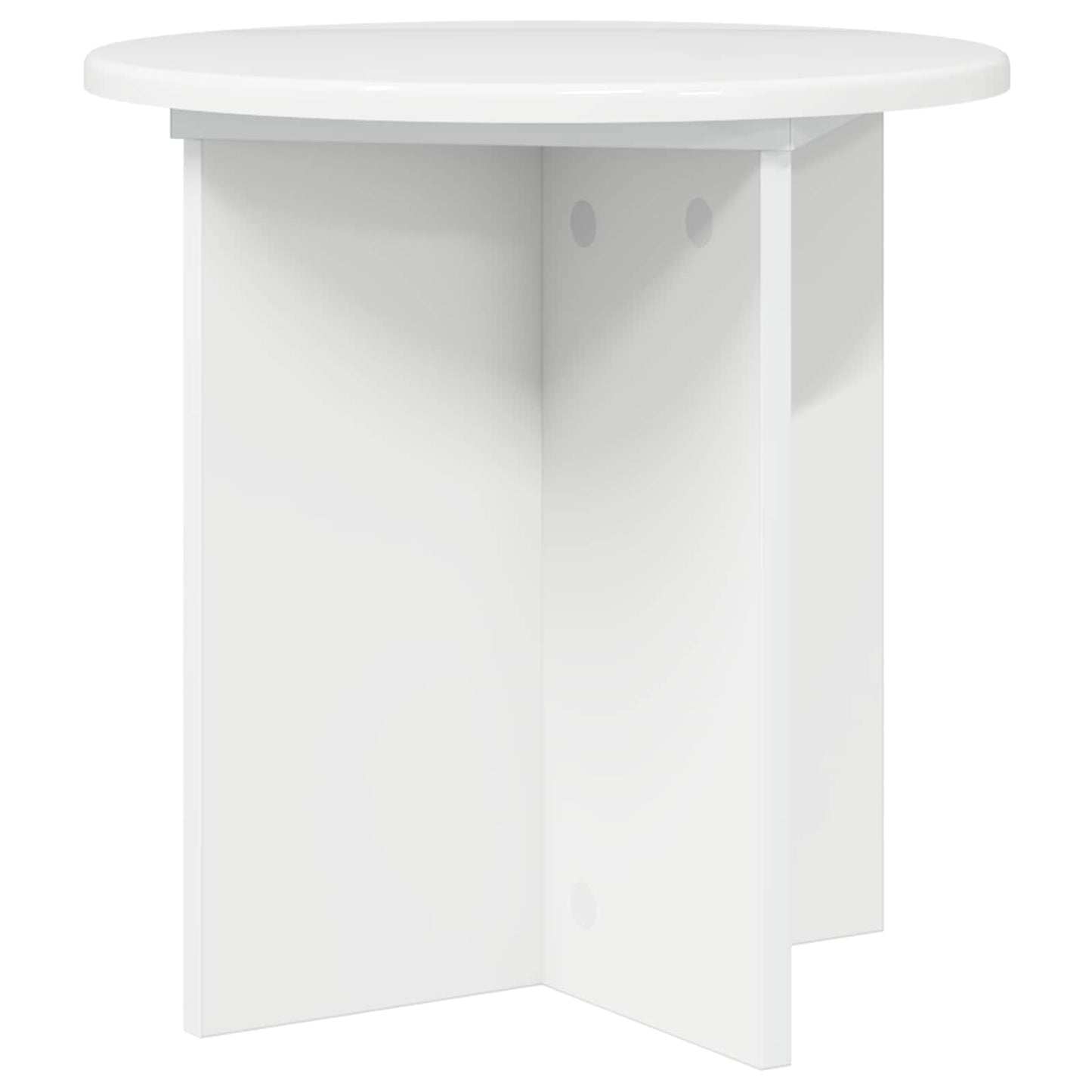 Planteholder 2 pcs Høgglans hvit 40 x 40 x 40 cm Konstruert tre