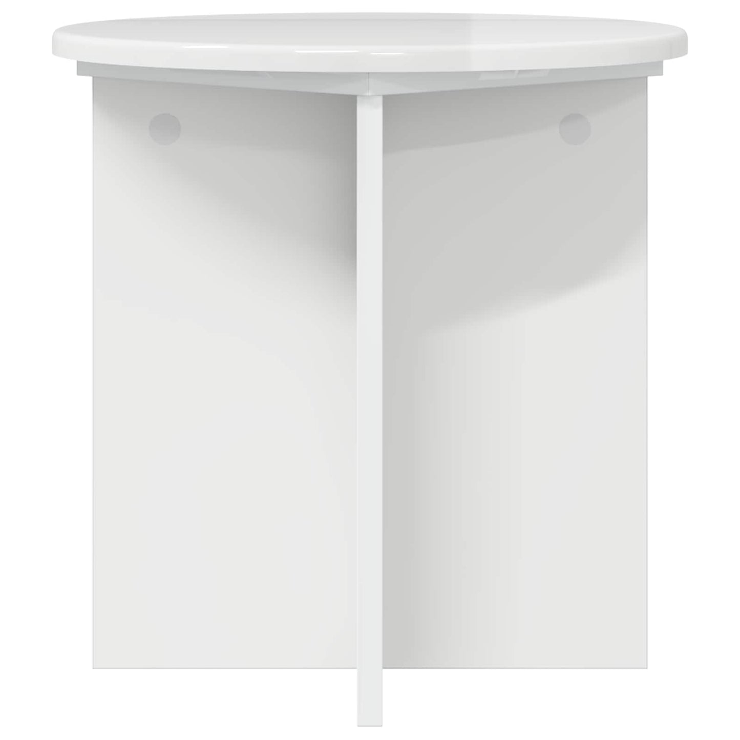 Planteholder 2 pcs Høgglans hvit 40 x 40 x 40 cm Konstruert tre