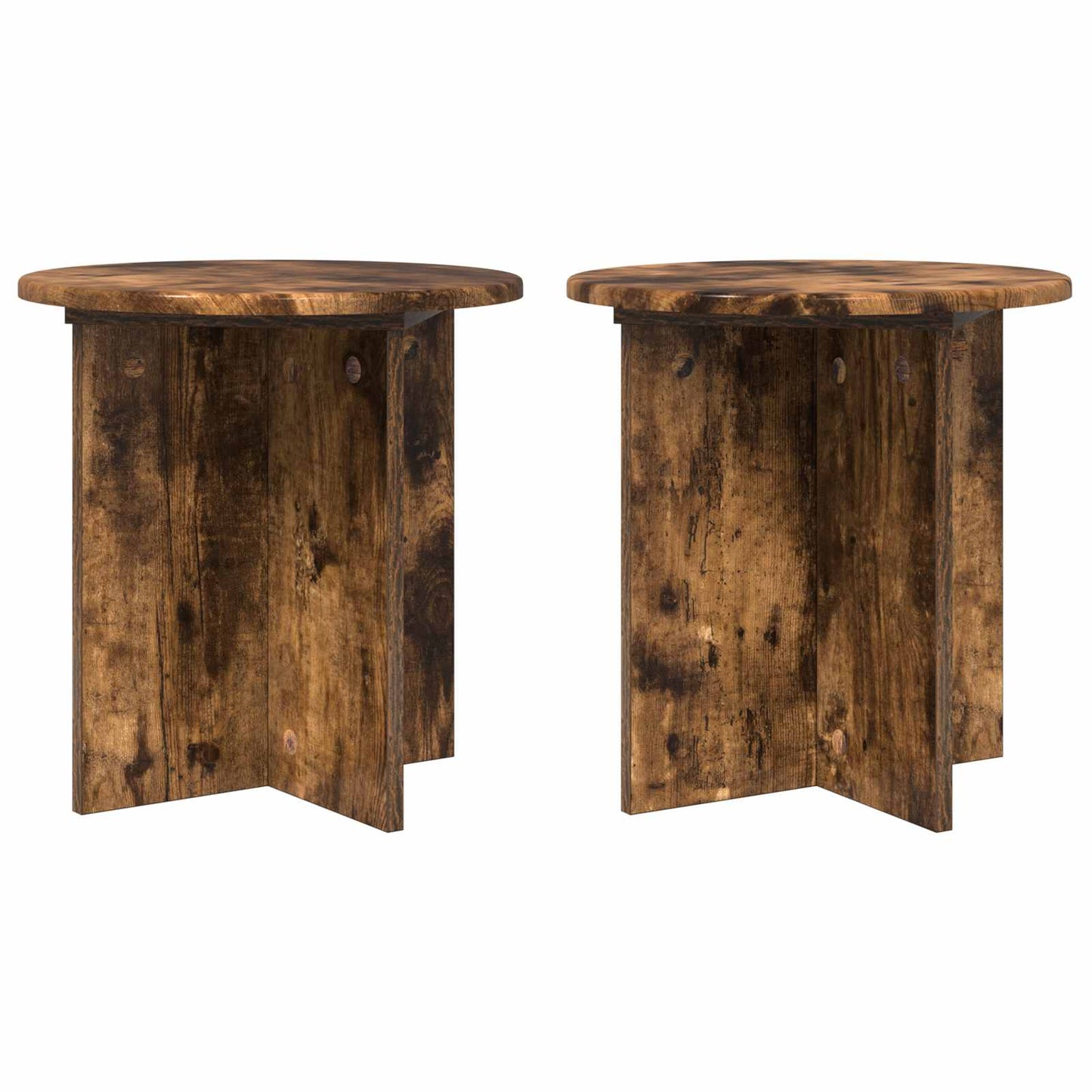 Planteholder 2 pcs Røkt Eik 40 x 40 x 40 cm Konstruert tre