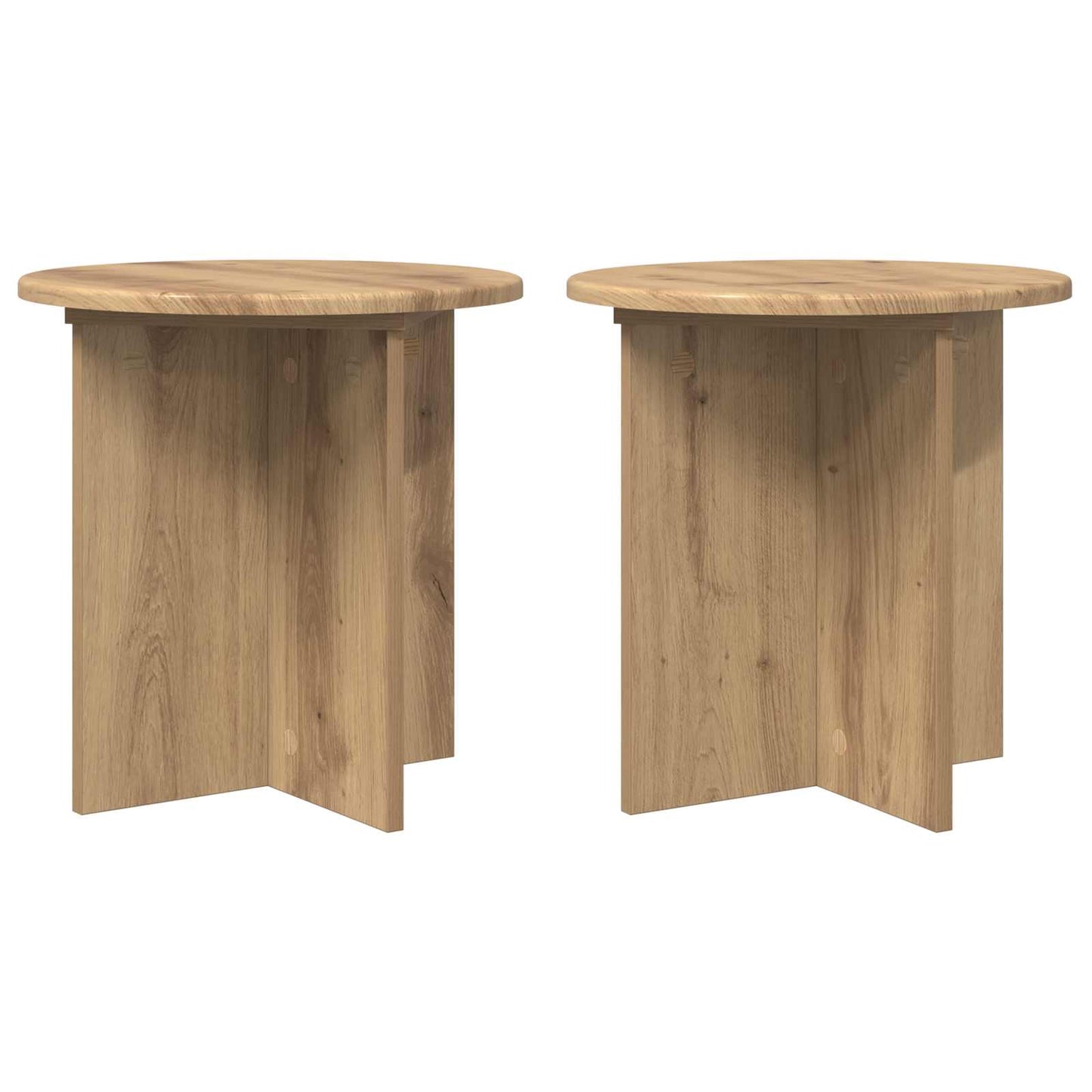 Planteholder 2 stk. Artisan eik 40 x 40 x 40 cm Konstruert tre