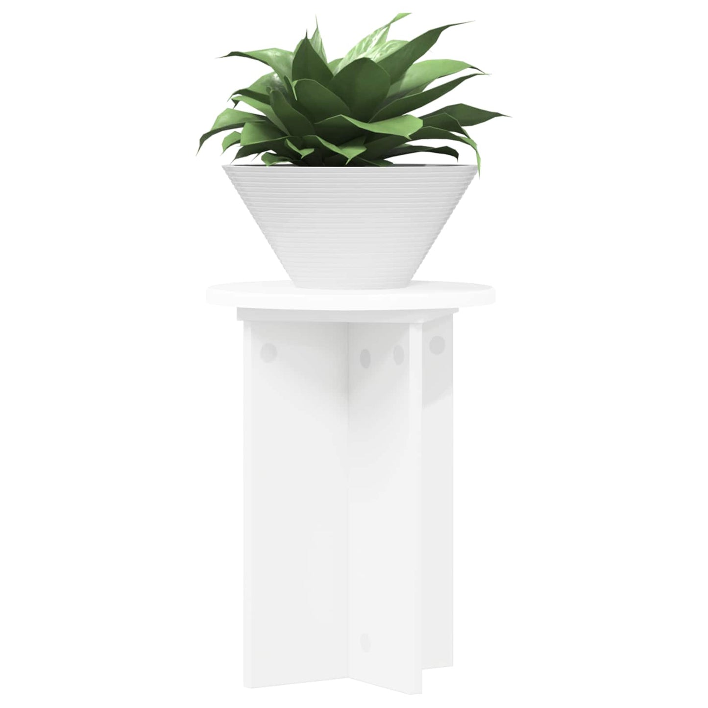 Planteholder 2 pcs Hvit Ø29,5 x 40 cm Konstruert tre