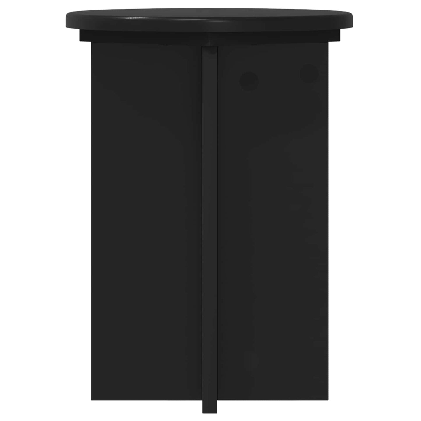Planteholder 2 pcs Svart Ø29,5 x 40 cm Konstruert tre