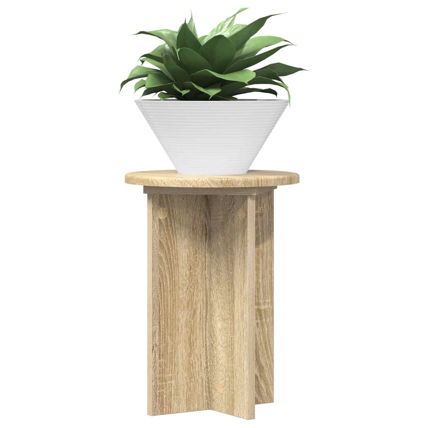Planteholder 2 pcs Sonoma eik Ø29,5 x 40 cm Konstruert tre