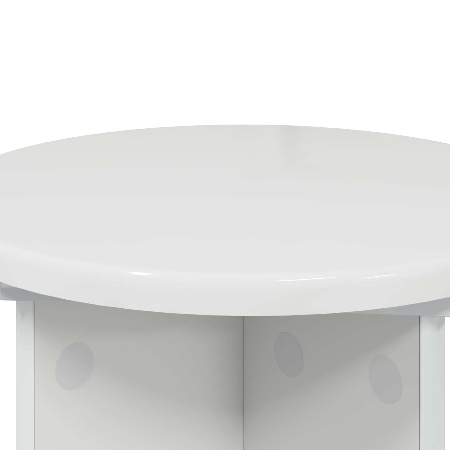 Planteholder 2 pcs Høgglans hvit Ø29,5 x 40 cm Konstruert tre