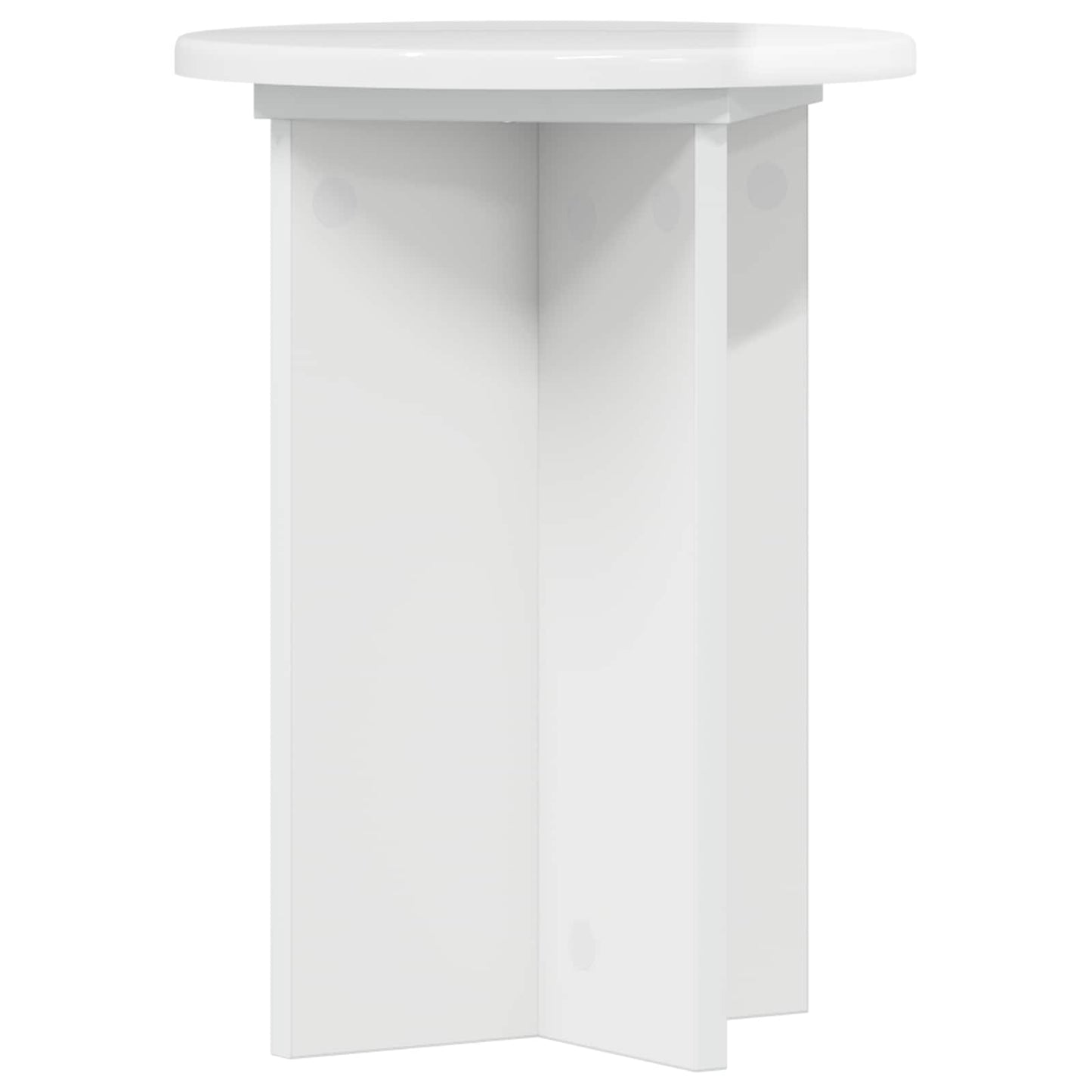 Planteholder 2 pcs Høgglans hvit Ø29,5 x 40 cm Konstruert tre