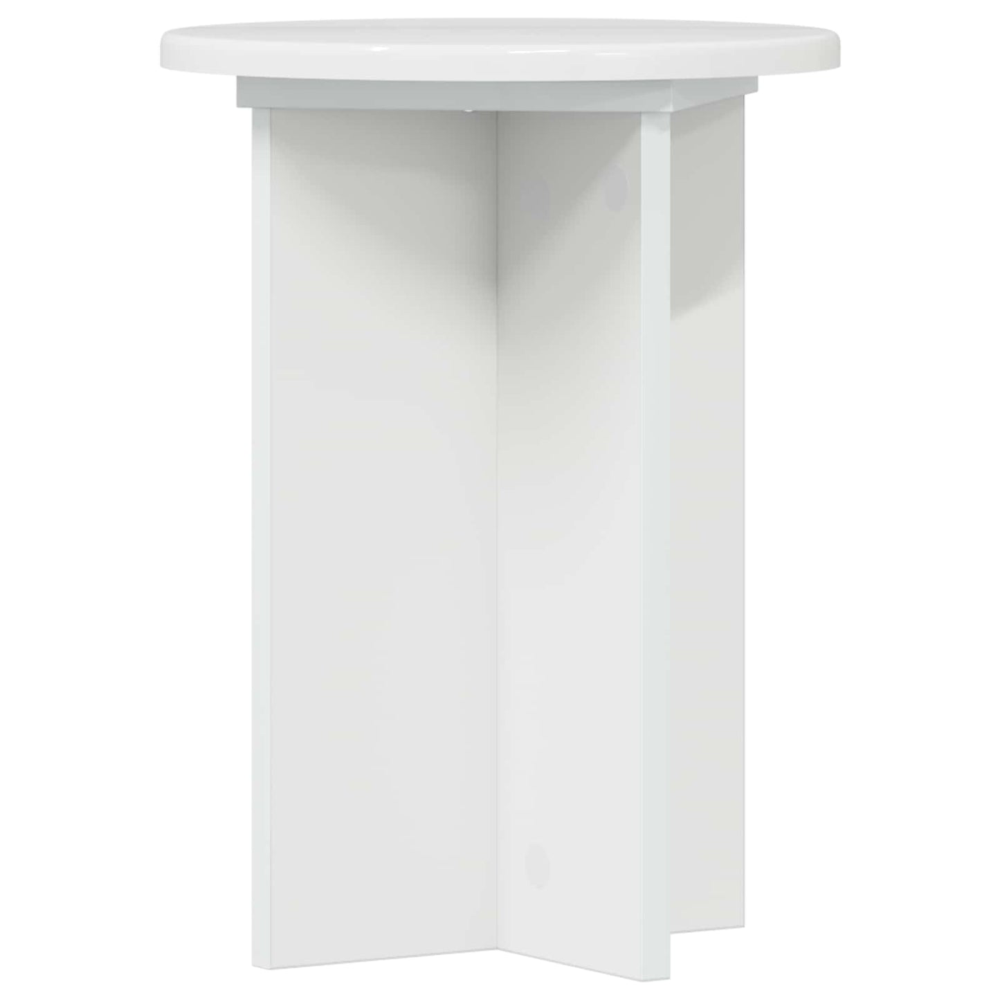 Planteholder 2 pcs Høgglans hvit Ø29,5 x 40 cm Konstruert tre