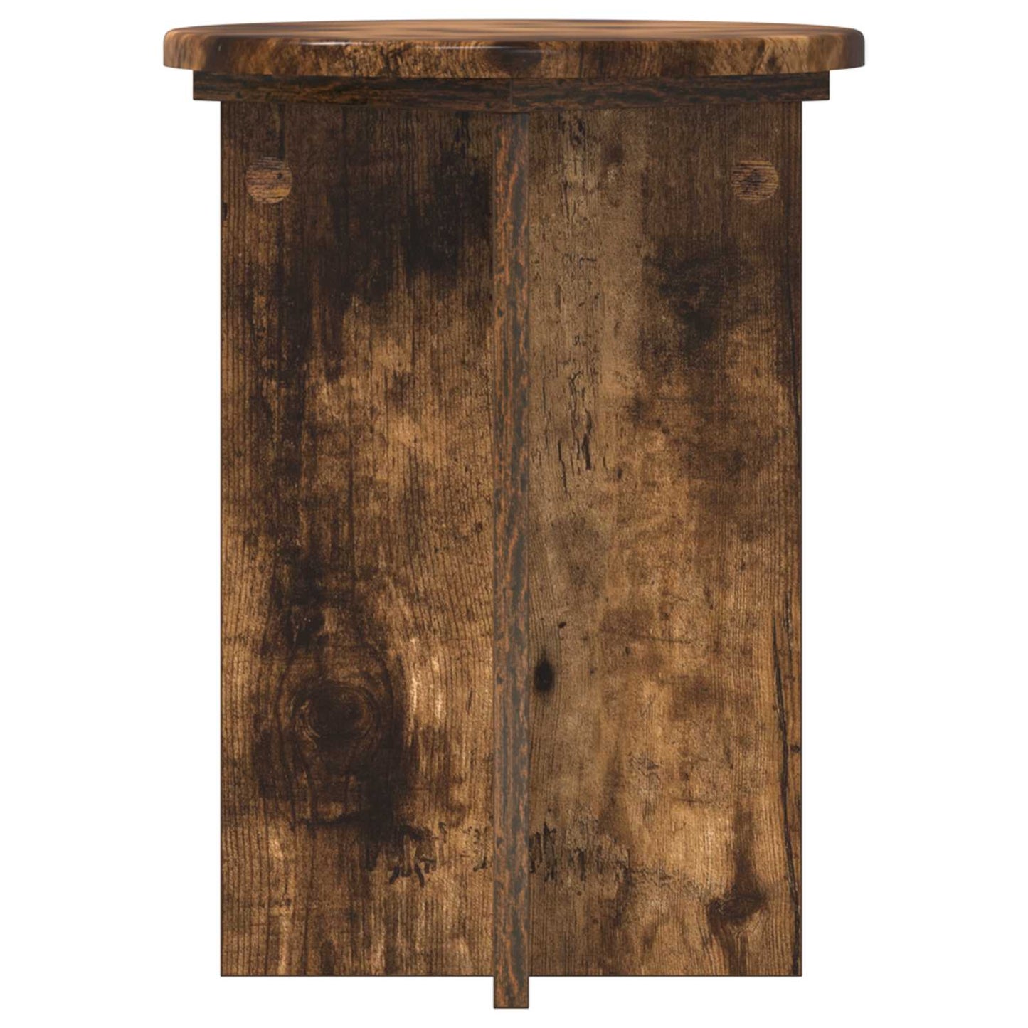 Planteholder 2 pcs Røkt Eik Ø29,5 x 40 cm Konstruert tre