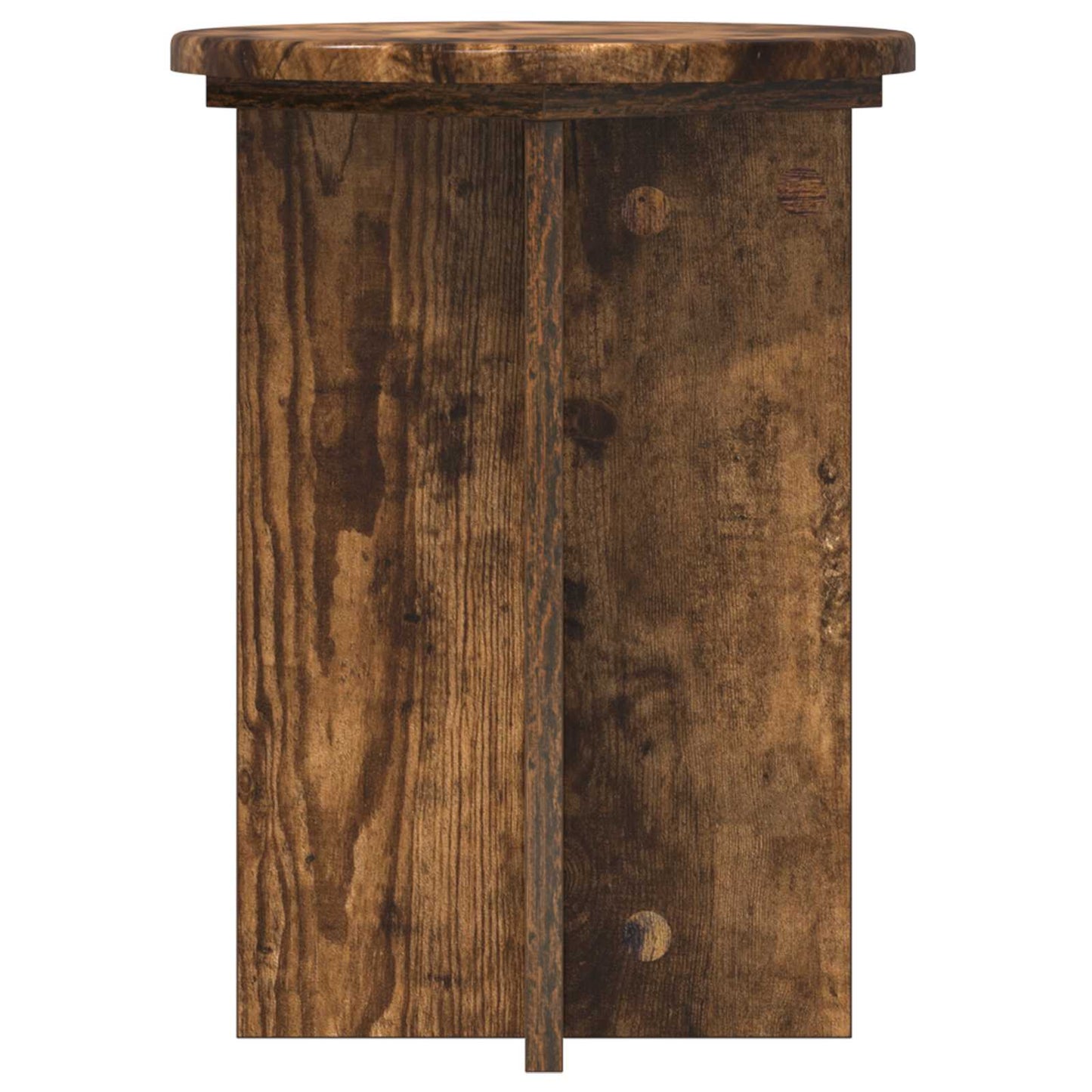 Planteholder 2 pcs Røkt Eik Ø29,5 x 40 cm Konstruert tre