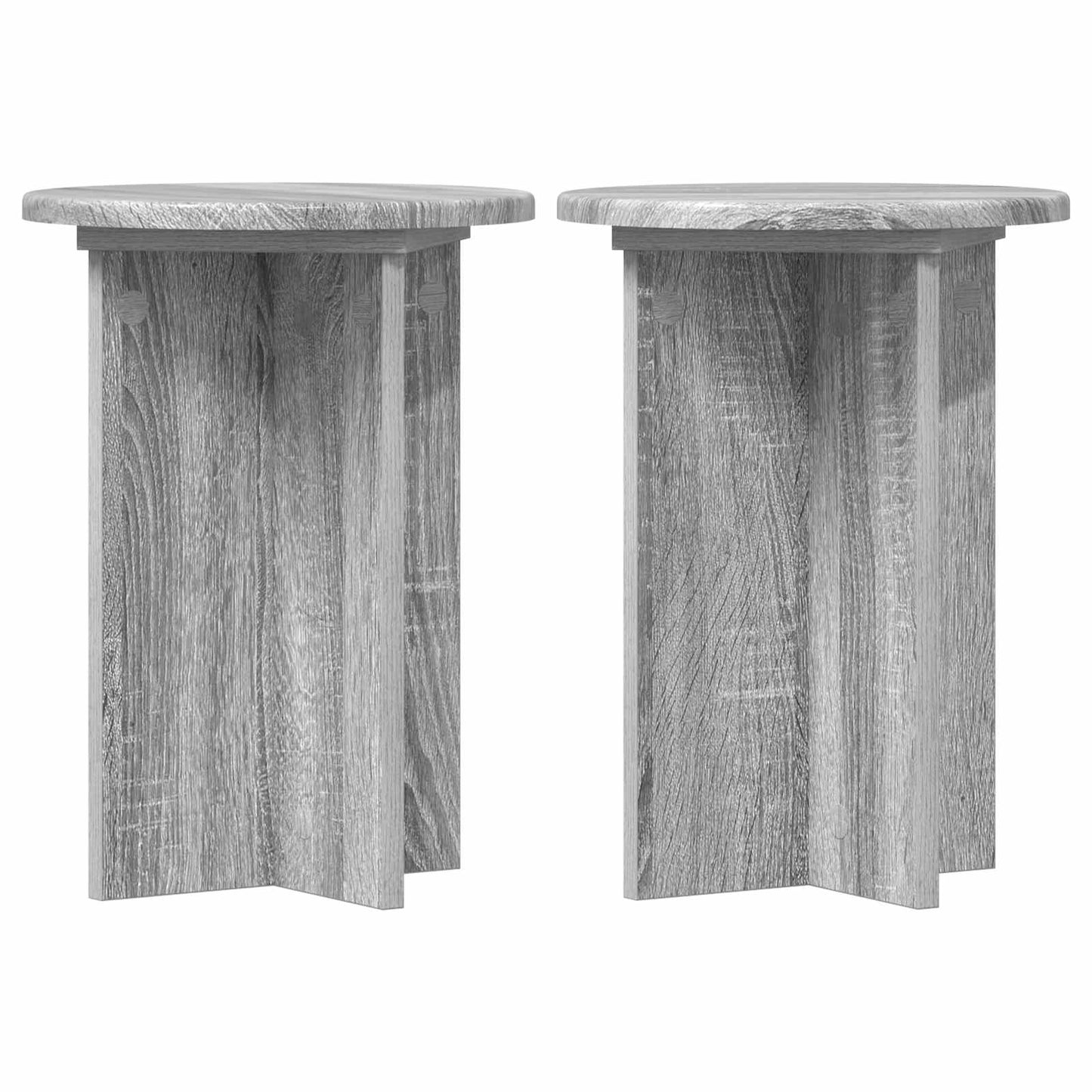 Planteholder 2 pcs Grå sonoma Ø29,5 x 40 cm Konstruert tre