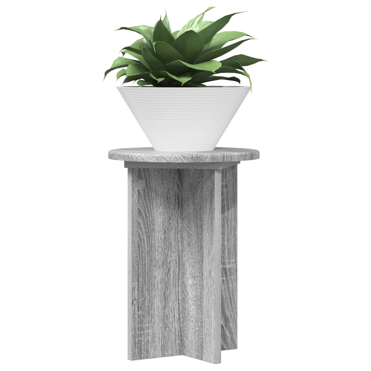 Planteholder 2 pcs Grå sonoma Ø29,5 x 40 cm Konstruert tre