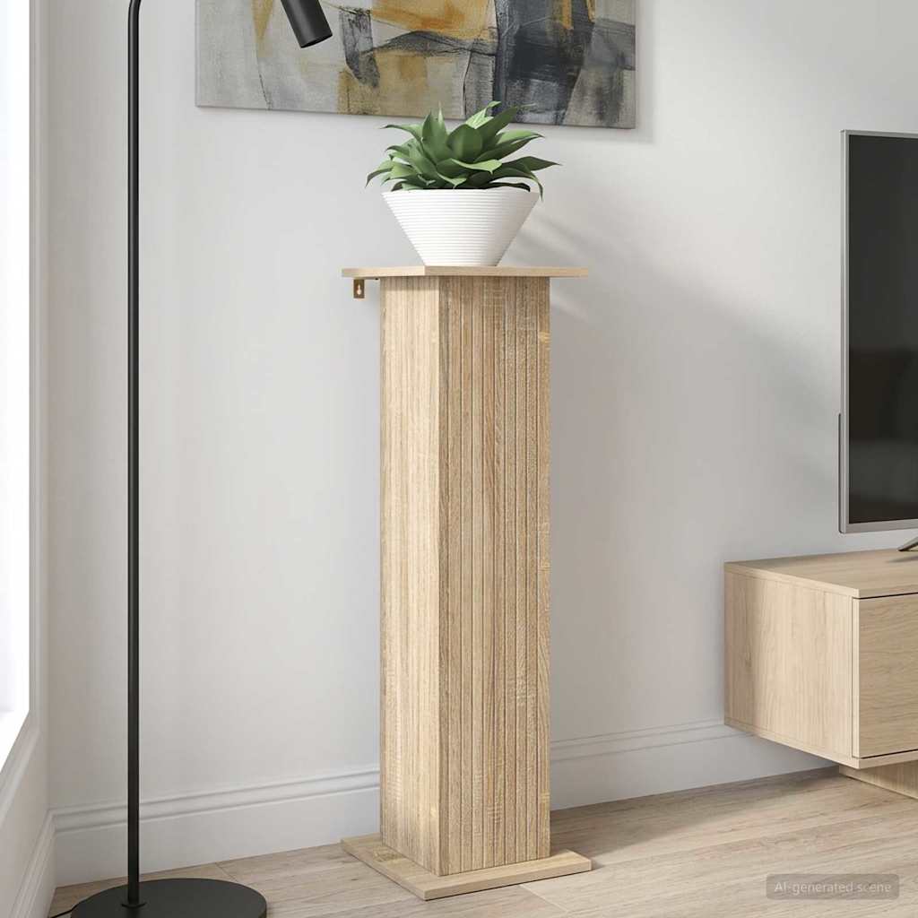 Planteholder Sonoma eik 30,5 x 30 x 100,5 cm Konstruert tre