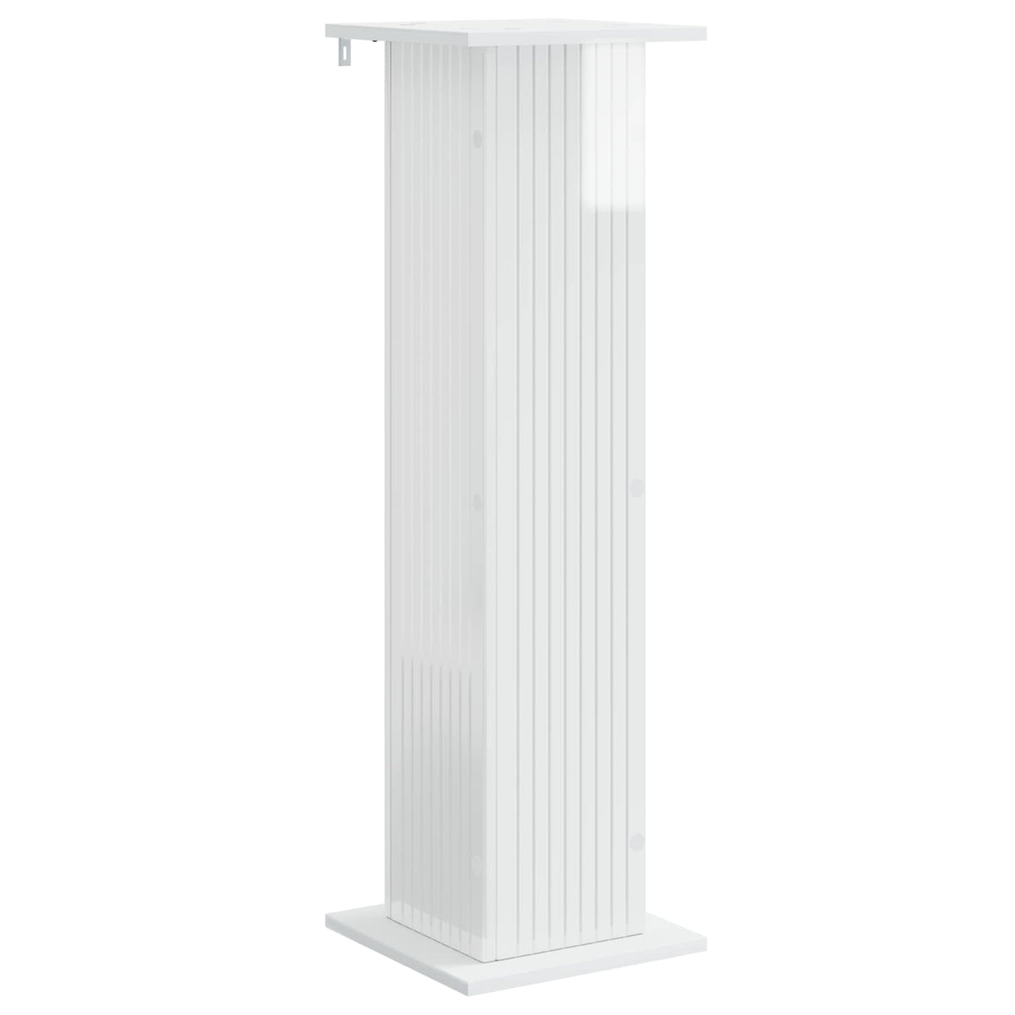 Planteholder 2 pcs Høgglans hvit 30,5 x 30 x 100,5 cm