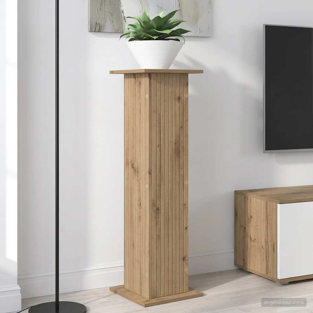 Planteholder Artisan eik 30,5 x 30 x 100,5 cm Konstruert tre