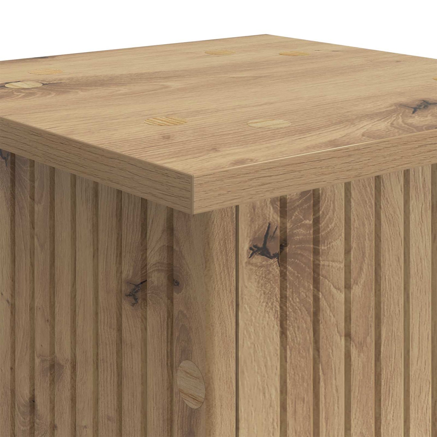 Planteholder 2 stk. Artisan eik 30,5 x 30 x 100,5 cm
