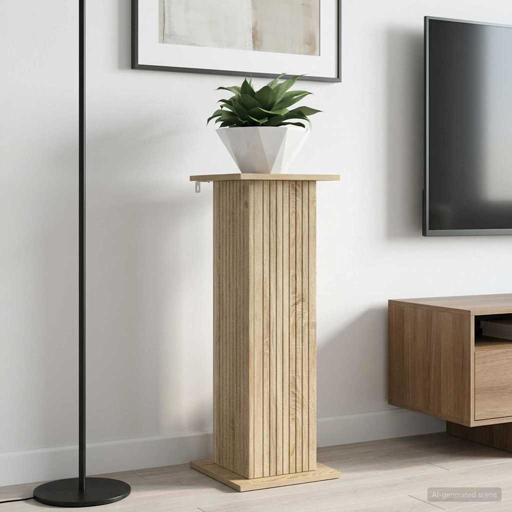 Planteholder Sonoma eik 30,5 x 30 x 80,5 cm Konstruert tre