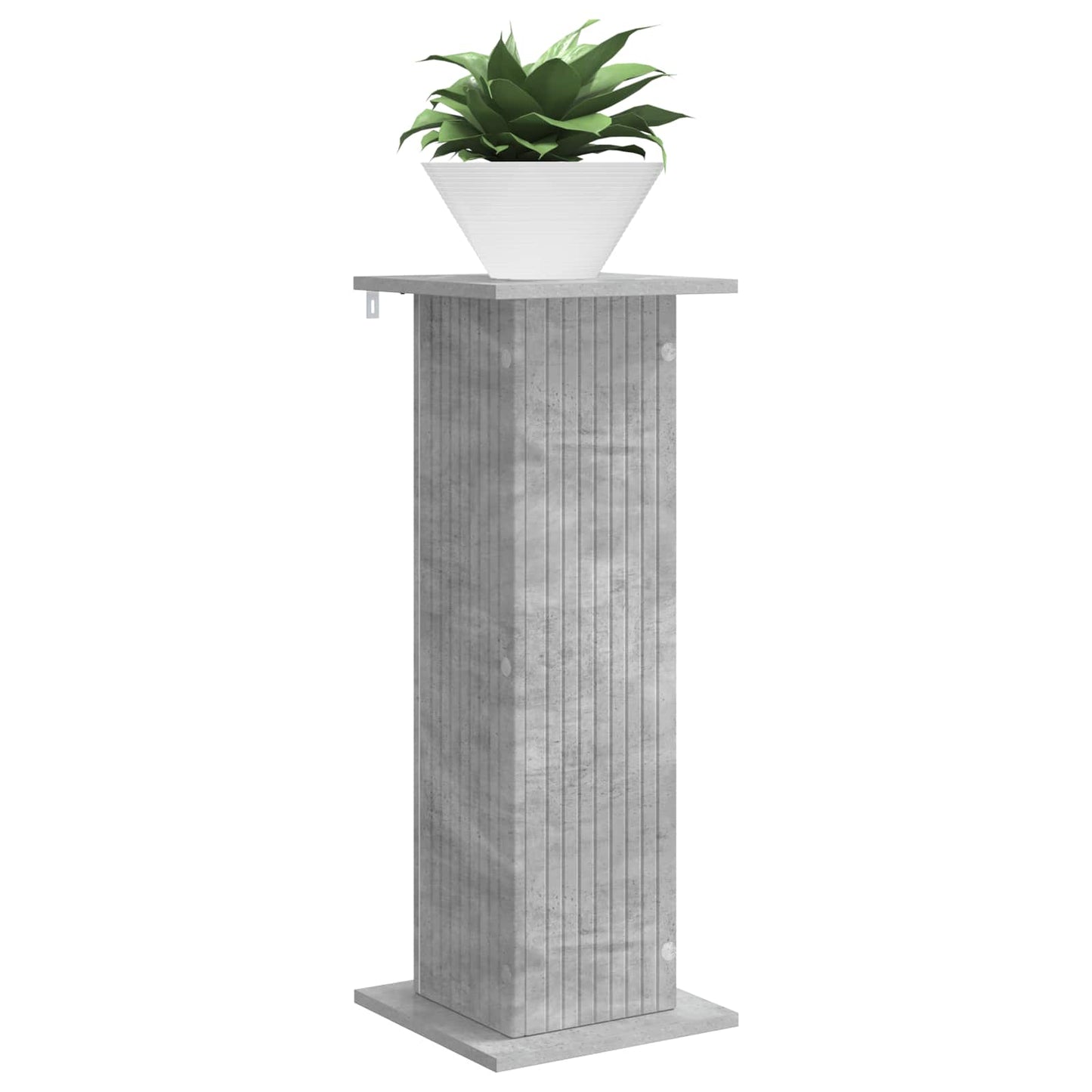 Planteholder 2 pcs Betonggrå 30,5 x 30 x 80,5 cm Konstruert tre