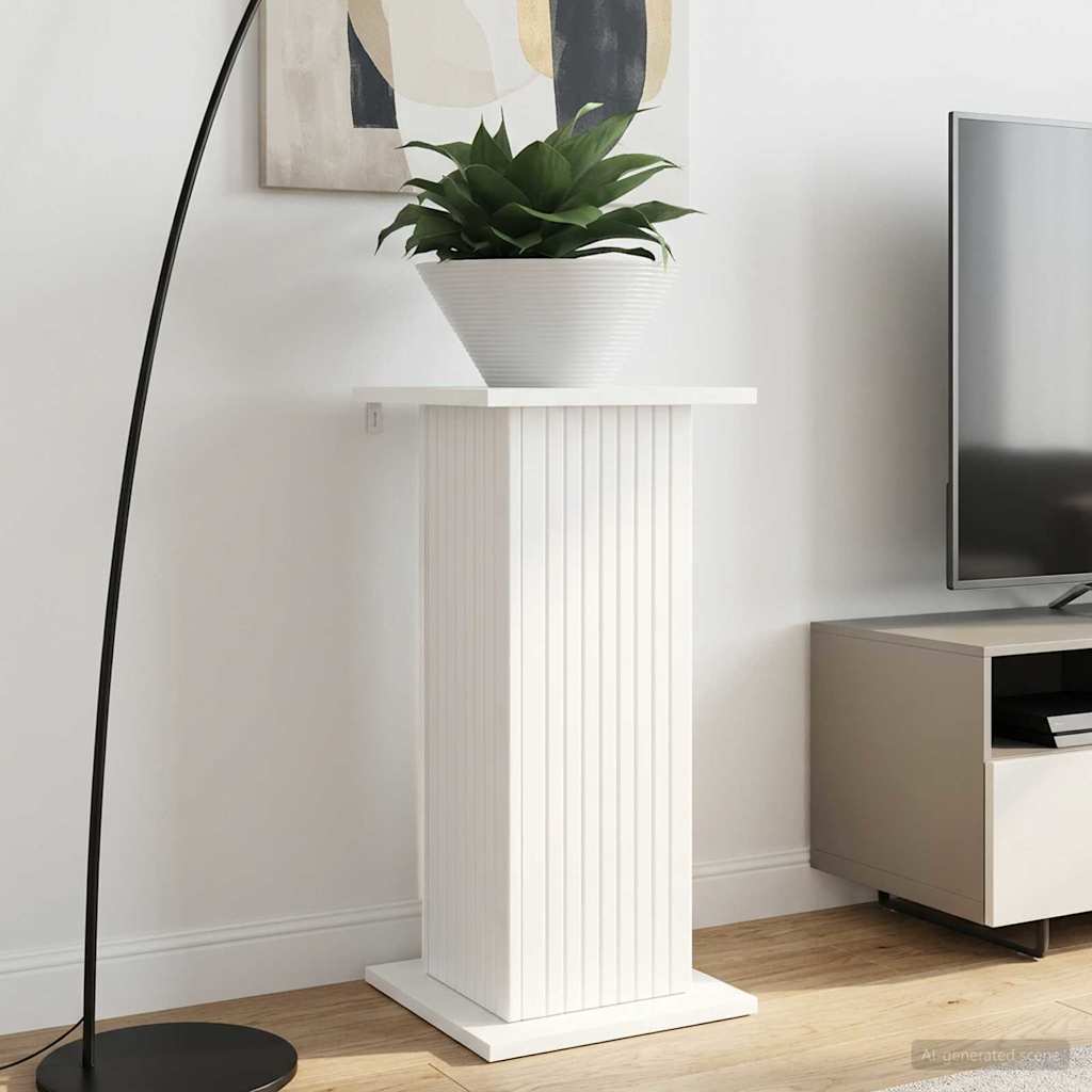 Planteholder 2 pcs Hvit 30,5 x 30 x 60,5 cm Konstruert tre