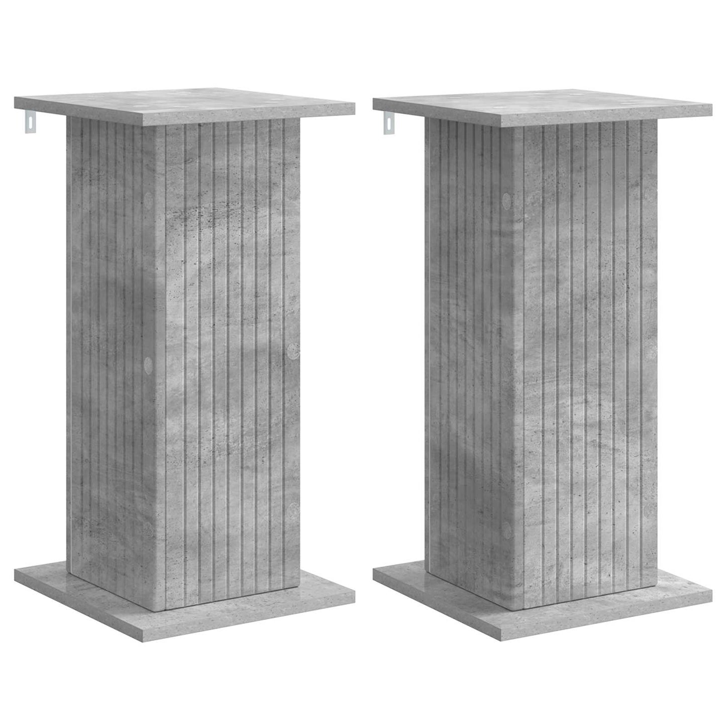 Planteholder 2 pcs Betonggrå 30,5 x 30 x 60,5 cm Konstruert tre