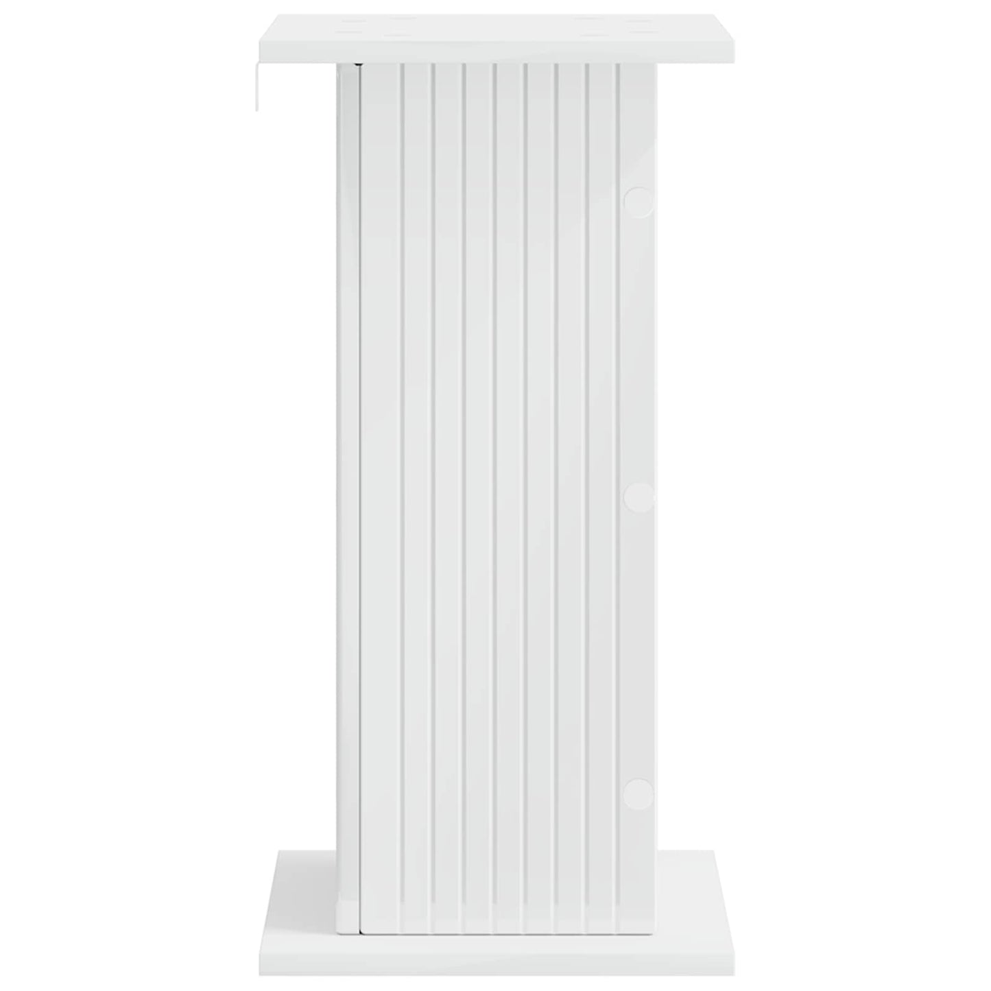 Planteholder 2 pcs Høgglans hvit 30,5 x 30 x 60,5 cm