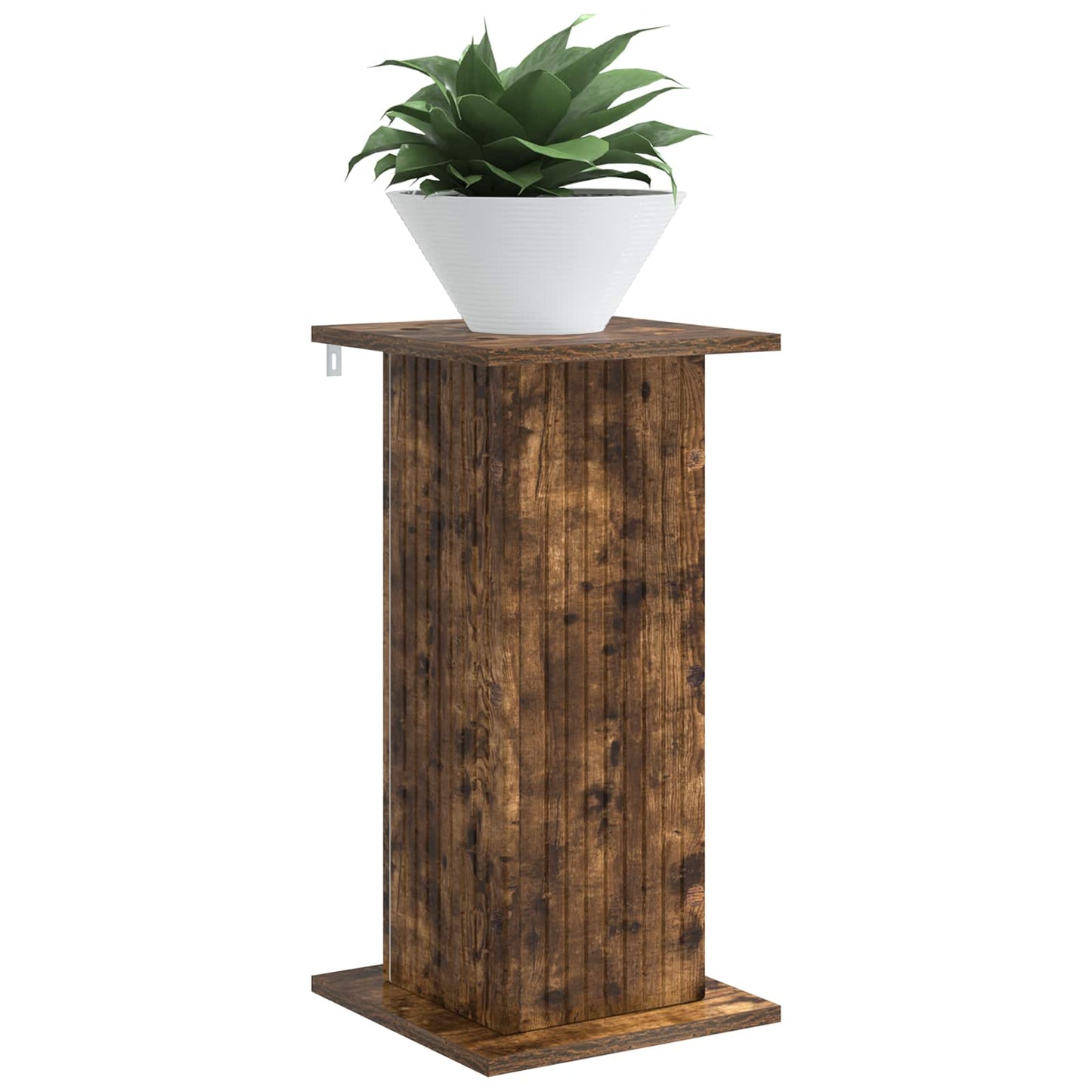 Planteholder 2 pcs Røkt Eik 30,5 x 30 x 60,5 cm Konstruert tre