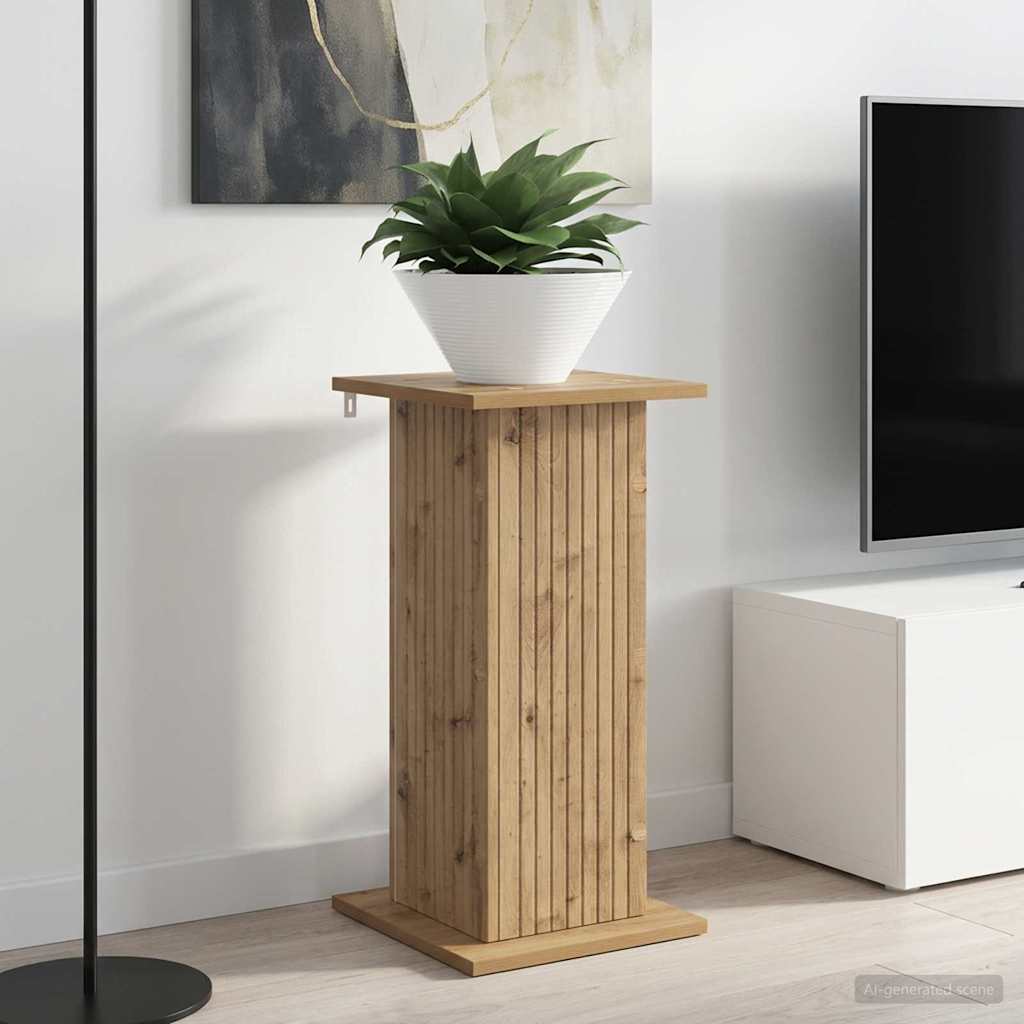 Planteholder Artisan eik 30,5 x 30 x 60,5 cm Konstruert tre
