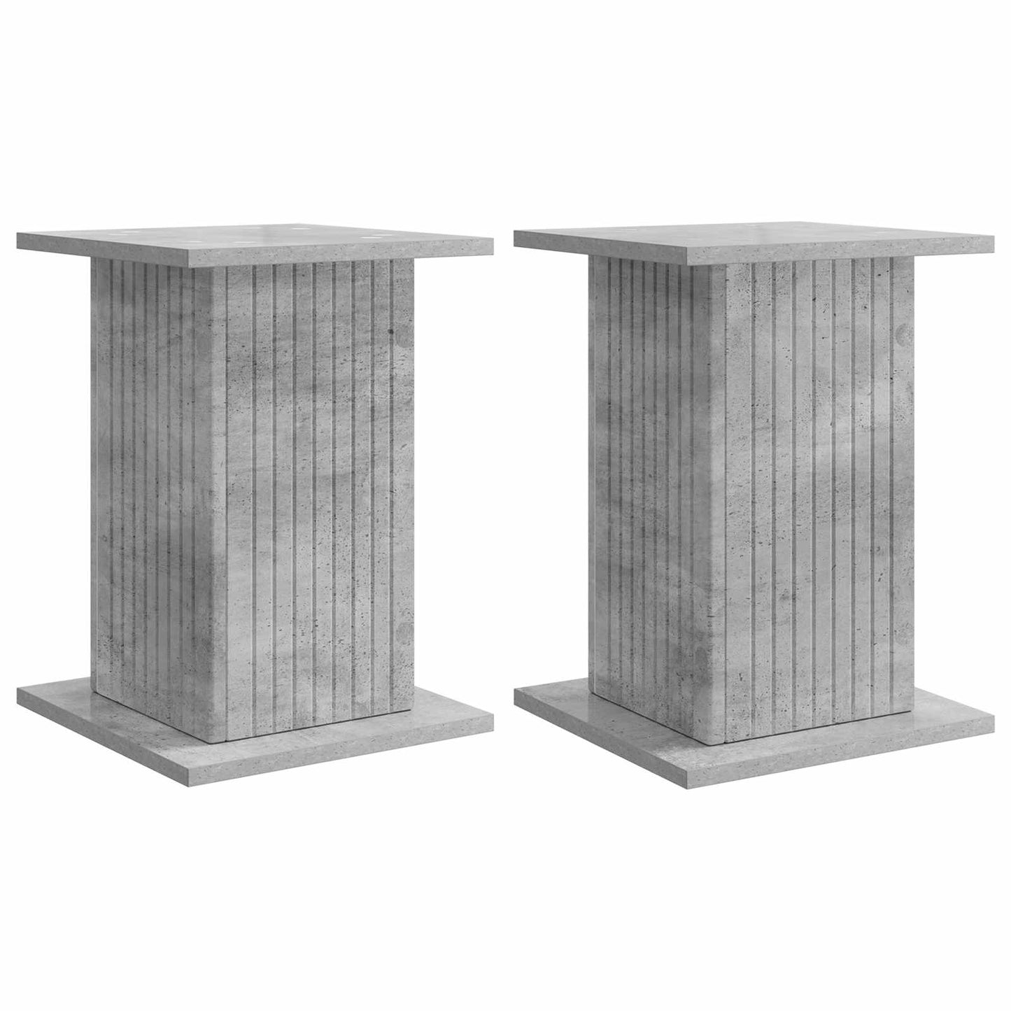 Planteholder 2 pcs Betonggrå 30,5 x 30 x 43 cm Konstruert tre