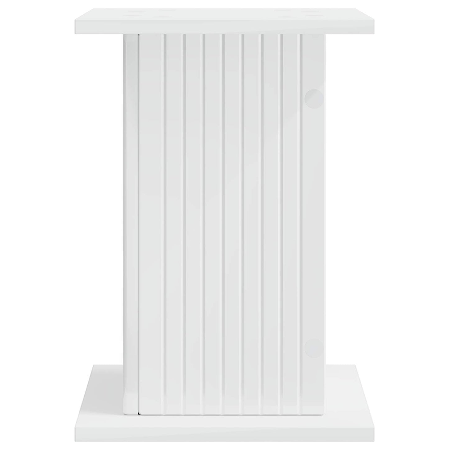 Planteholder 2 pcs Høgglans hvit 30,5 x 30 x 43 cm