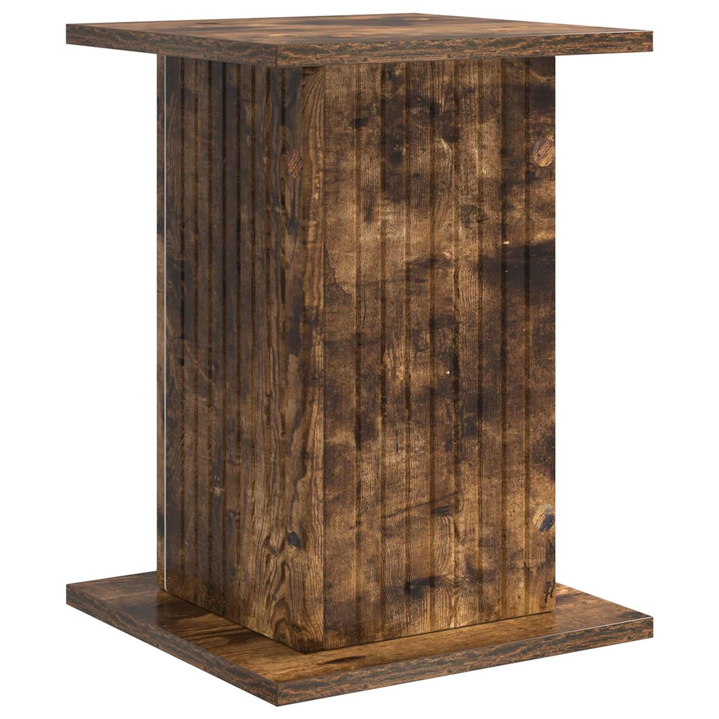 Planteholder Røkt Eik 30,5 x 30 x 43 cm Konstruert tre