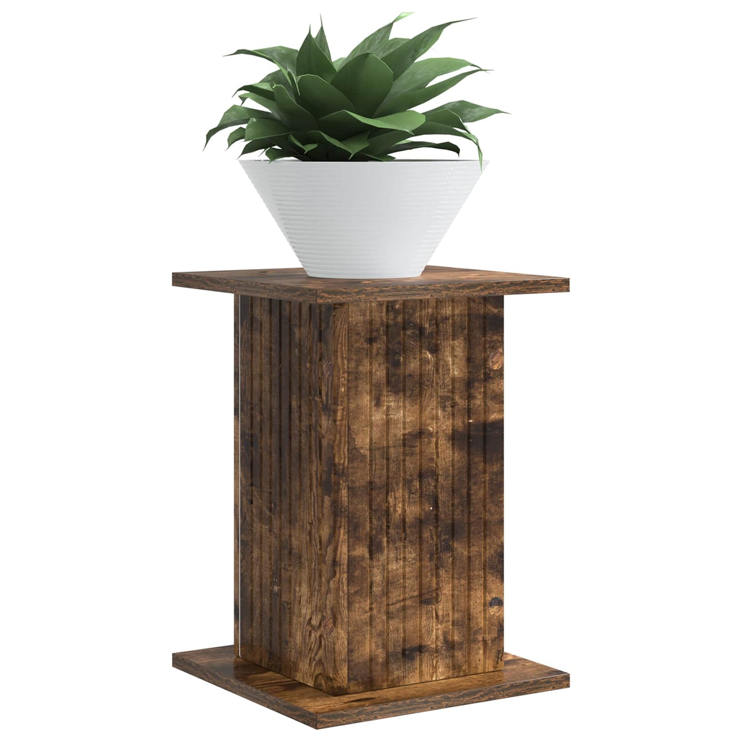 Planteholder 2 pcs Røkt Eik 30,5 x 30 x 43 cm Konstruert tre