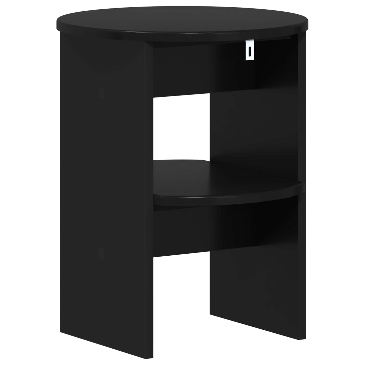 Sideskap Svart Ø40 x 50 cm Konstruert tre