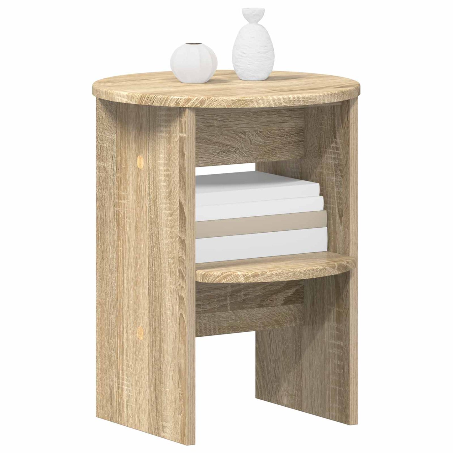 Sideskap 2 pcs Sonoma eik Ø40 x 50 cm Konstruert tre