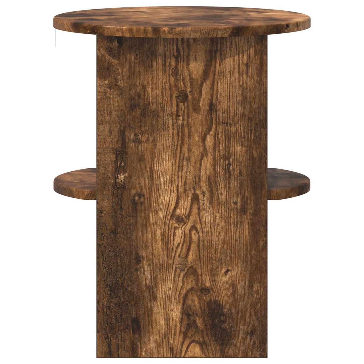 Sideskap 2 pcs Røkt Eik Ø40 x 50 cm Konstruert tre