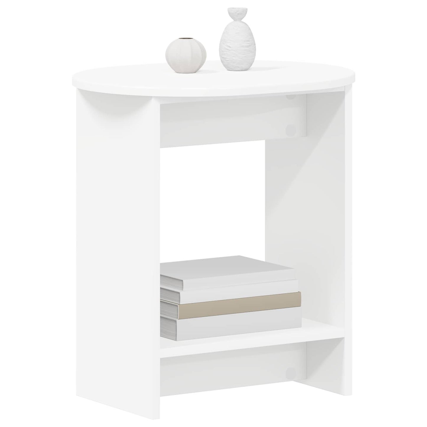 Sidetabell Hvit 50 x 39,5 x 55 cm Konstruert tre