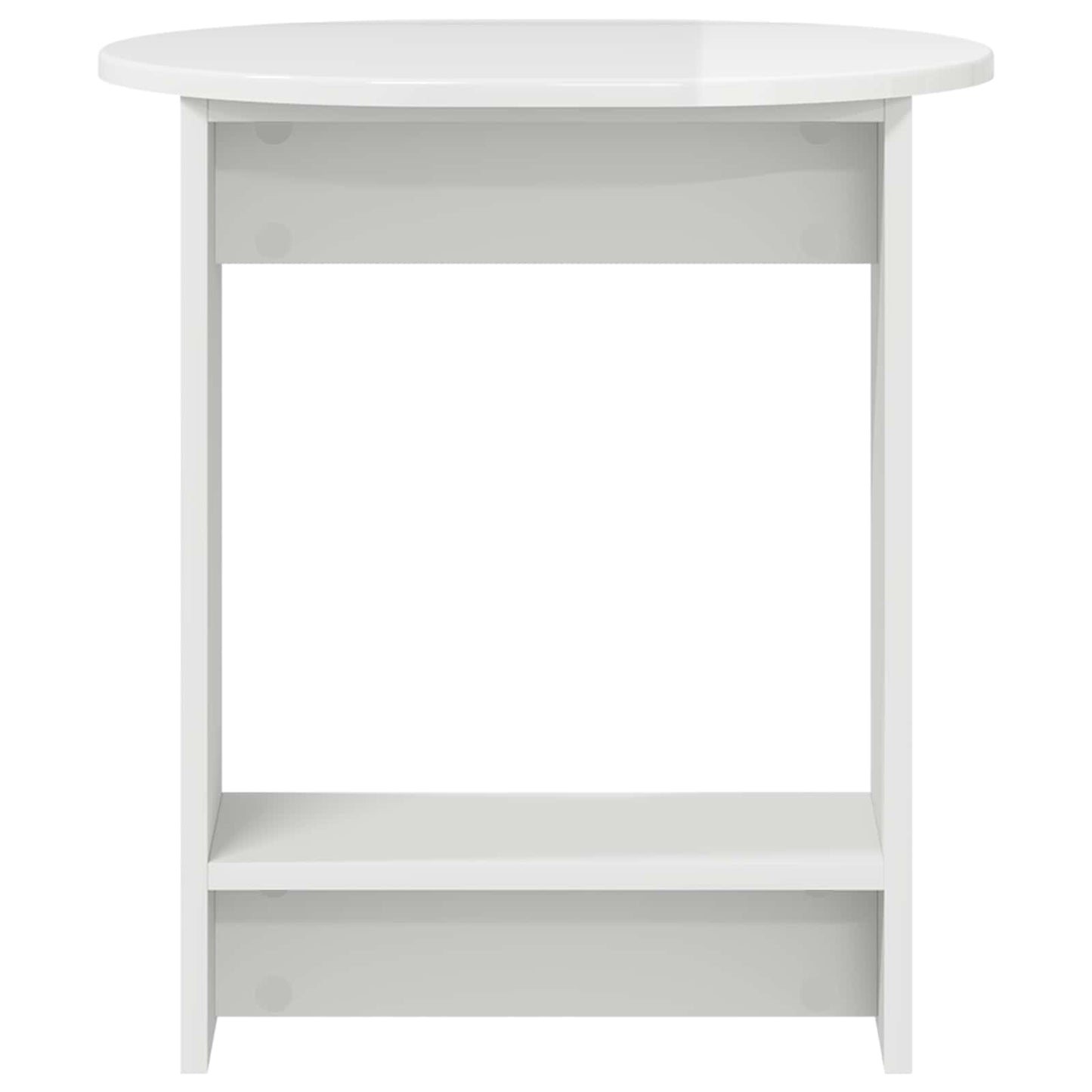 Sidetabell Høgglans hvit 50 x 39,5 x 55 cm Konstruert tre