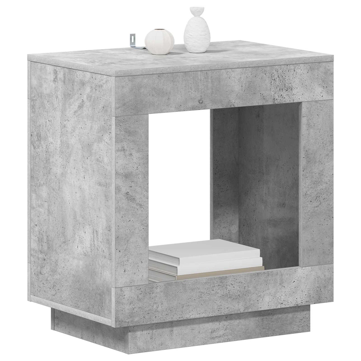 Sidetabell Betonggrå 60 x 40 x 65 cm Konstruert tre