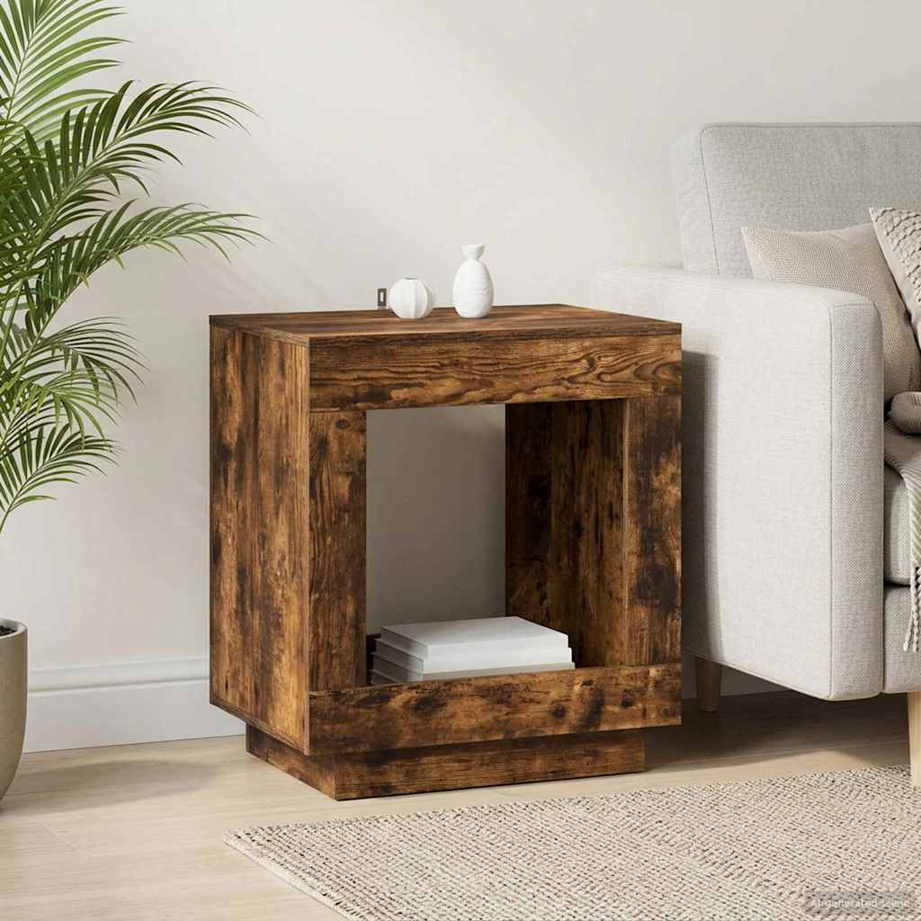 Sidetabell Røkt Eik 60 x 40 x 65 cm Konstruert tre