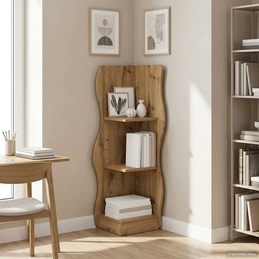 Hjørnehylle Artisan eik 34 x 33 x 102 cm Konstruert tre