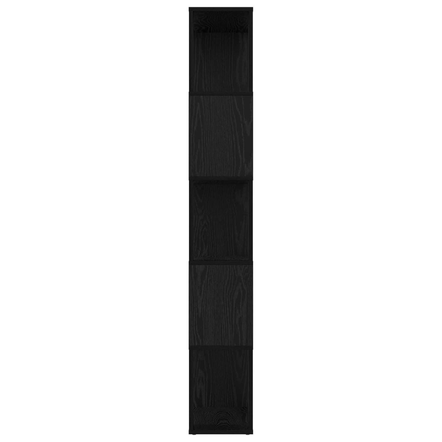 Bokskap Svart Eik 80 x 24 x 159 cm Konstruert tre