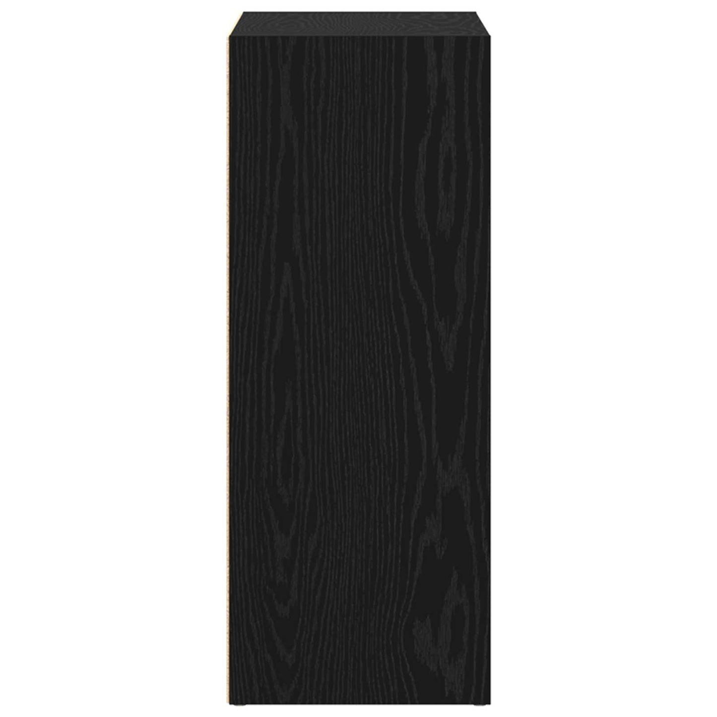 Bokhylle Svart Eik 80 x 30 x 76,5 cm Konstruert tre