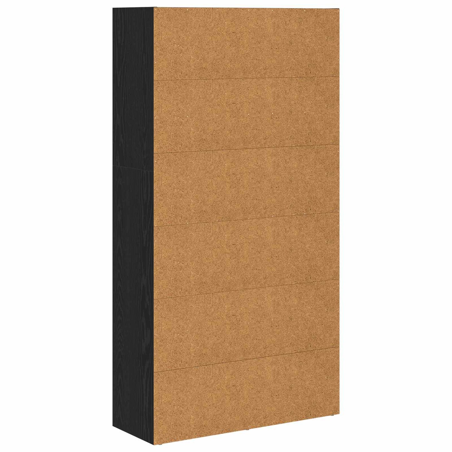 Frittstående bokhylle Svart Eik 80 x 30 x 152 cm Konstruert tre