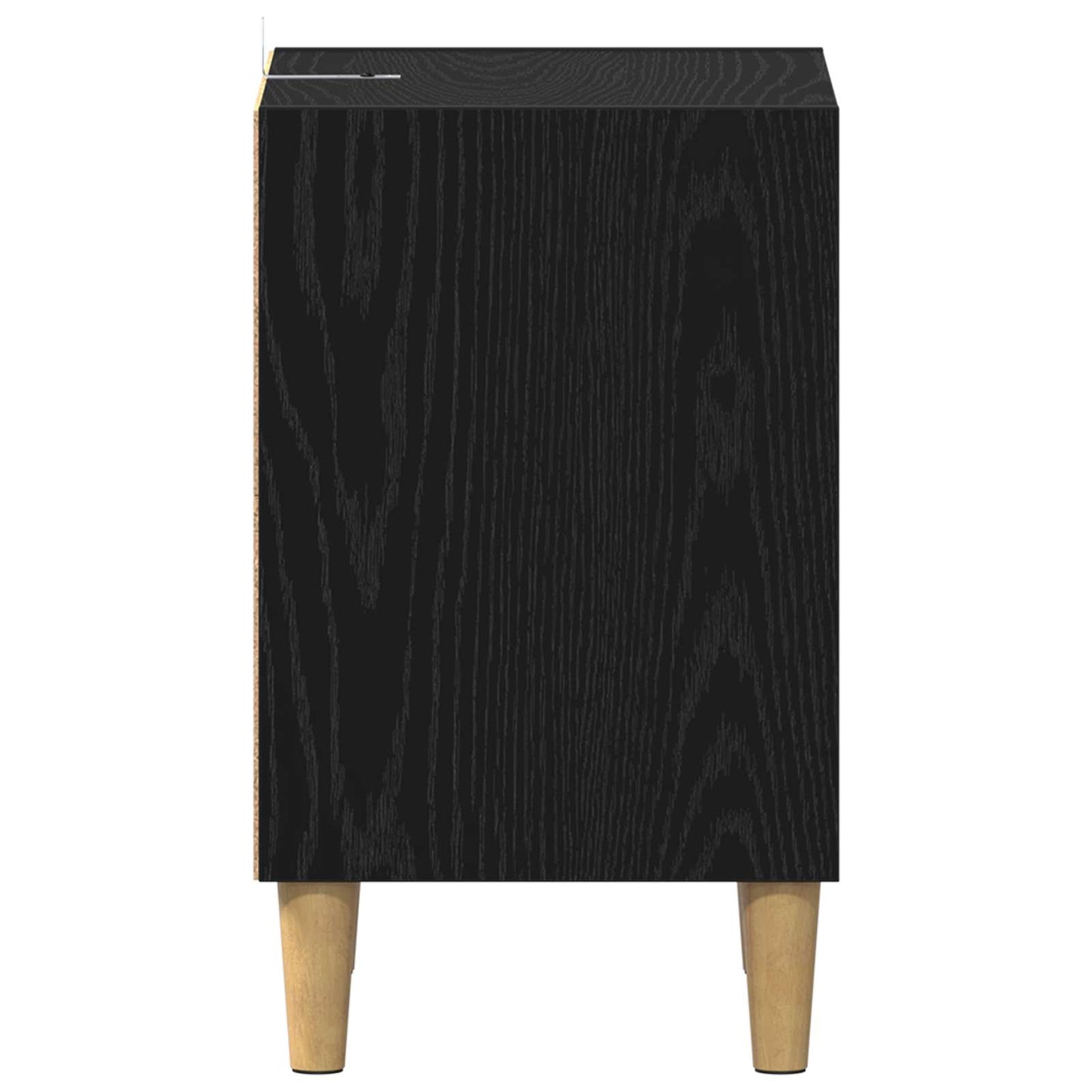 Sengeskap Svart Eik 40 x 30 x 50 cm Konstruert tre