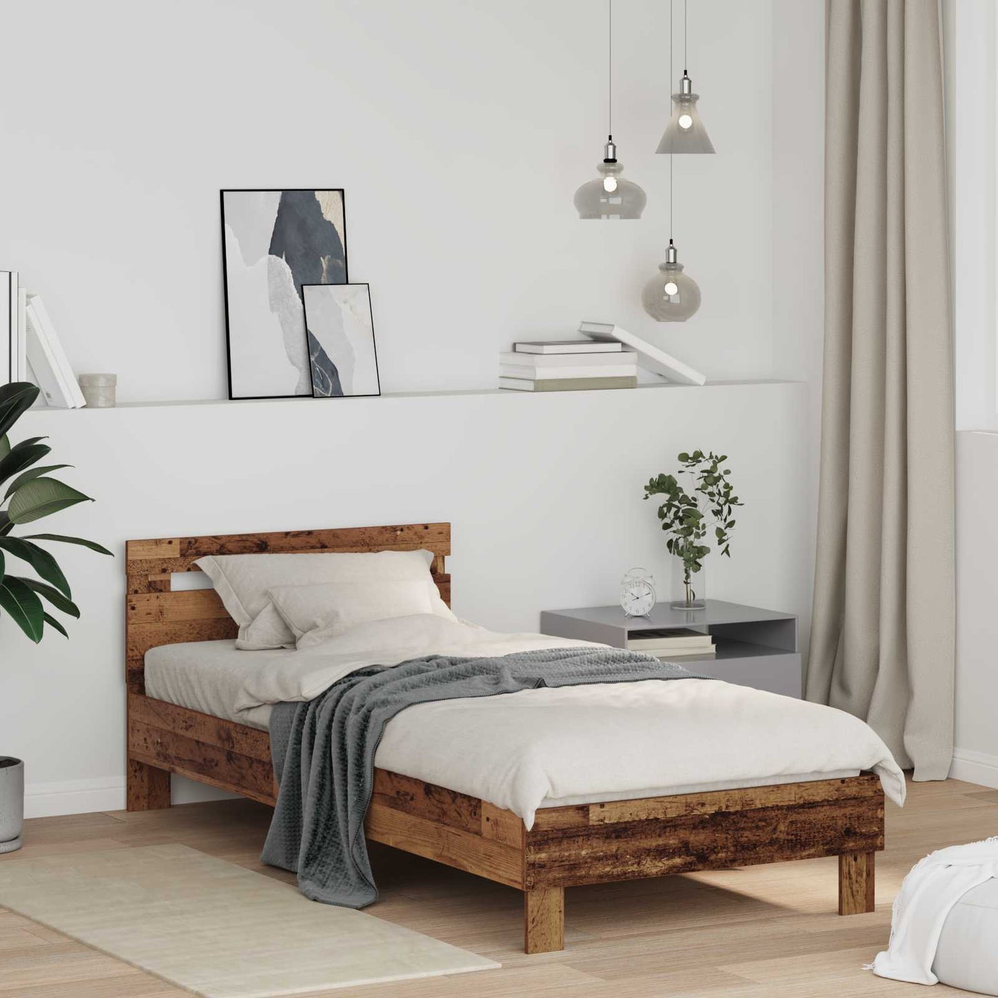 Sengestamme Gammelt tre 98.5 x 200 cm Konstruert tre