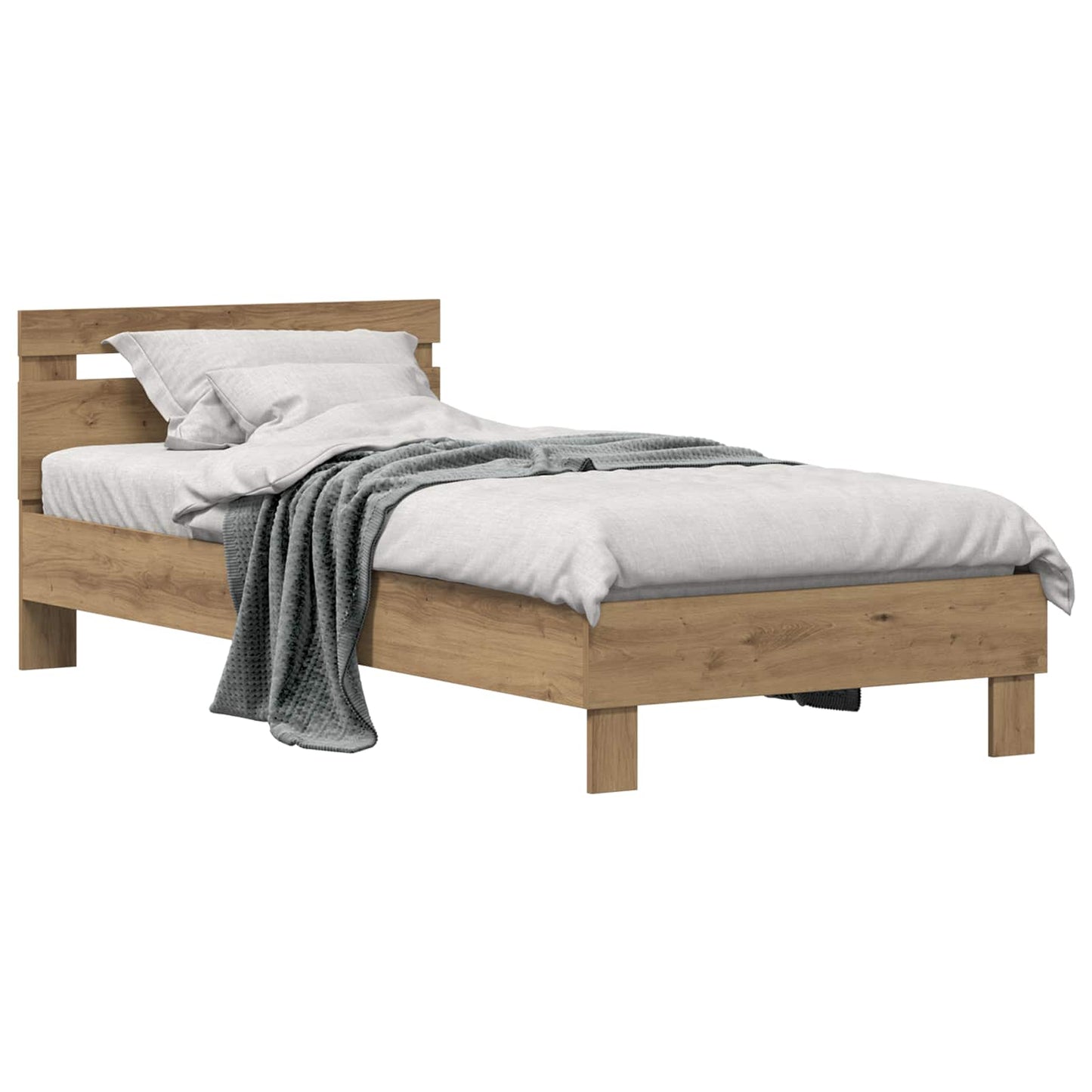 Sengestamme Artisan Eik 98.5 x 200 cm Konstruert tre vidaXL
