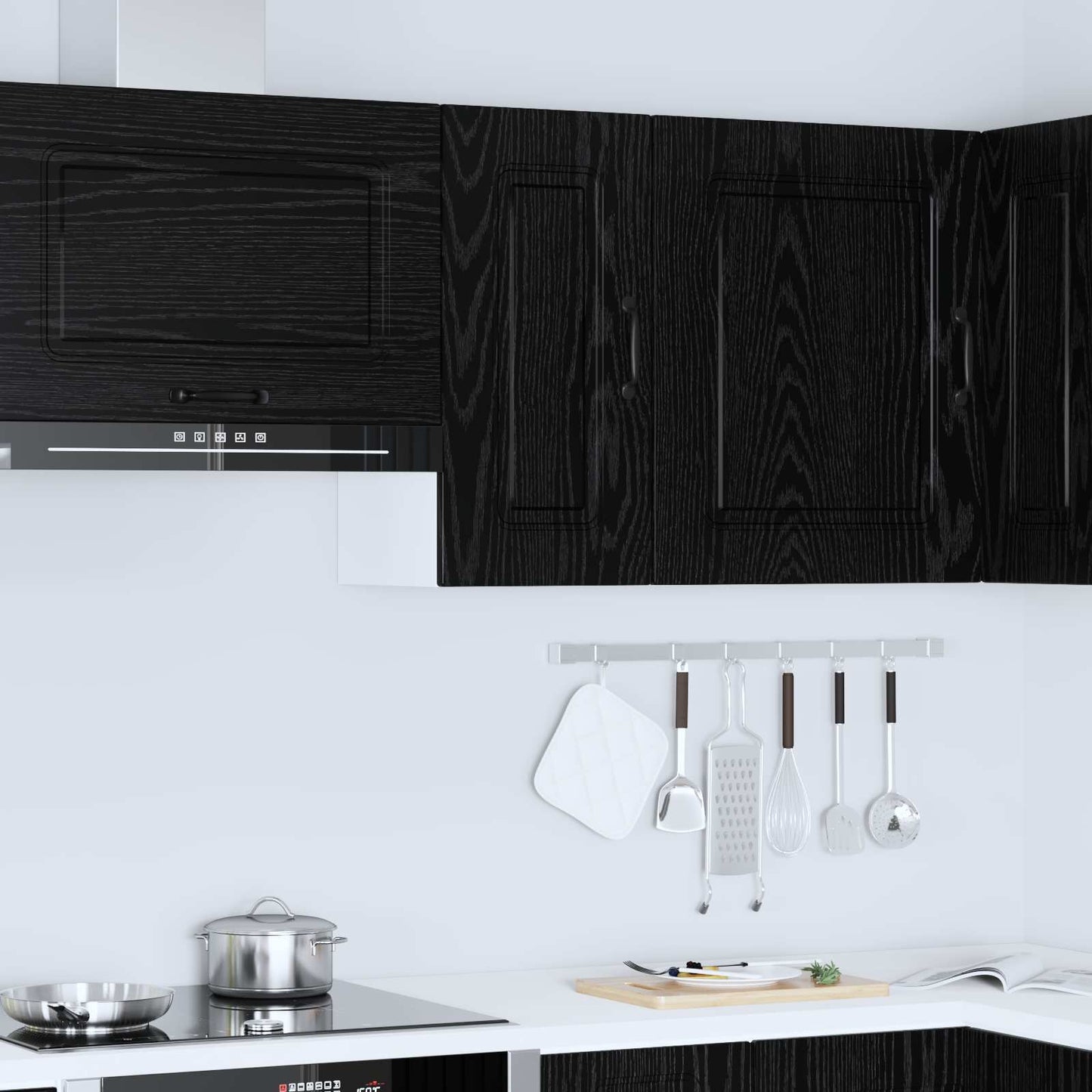 Kjøkkenskap Kalmar Svart Eik 30 x 31 x 60 cm Konstruert tre vidaXL