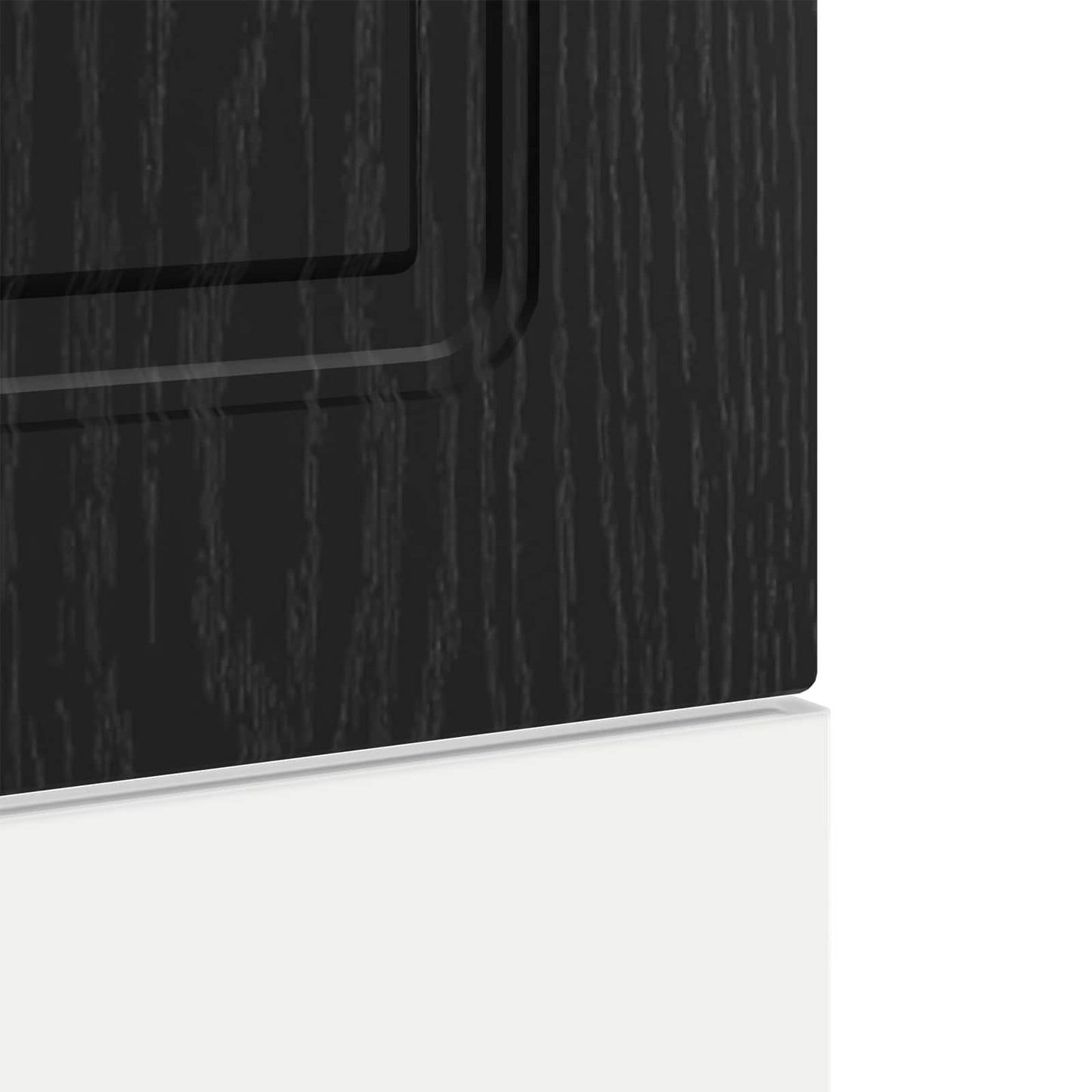 Kjøkkenskap Kalmar Svart Eik 60 x 1,5 x 67 cm Konstruert tre vidaXL