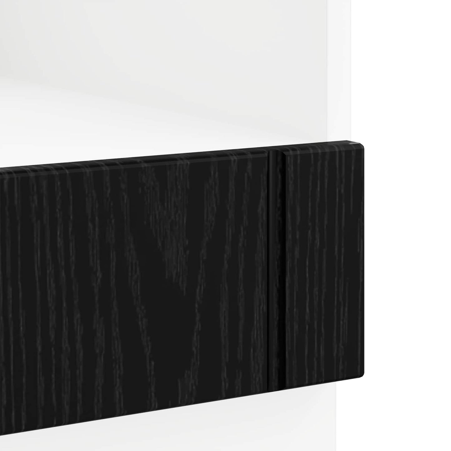 Ovnskap LUCCA Svart eik 60 x 46 x 81,5 cm Konstruert tre