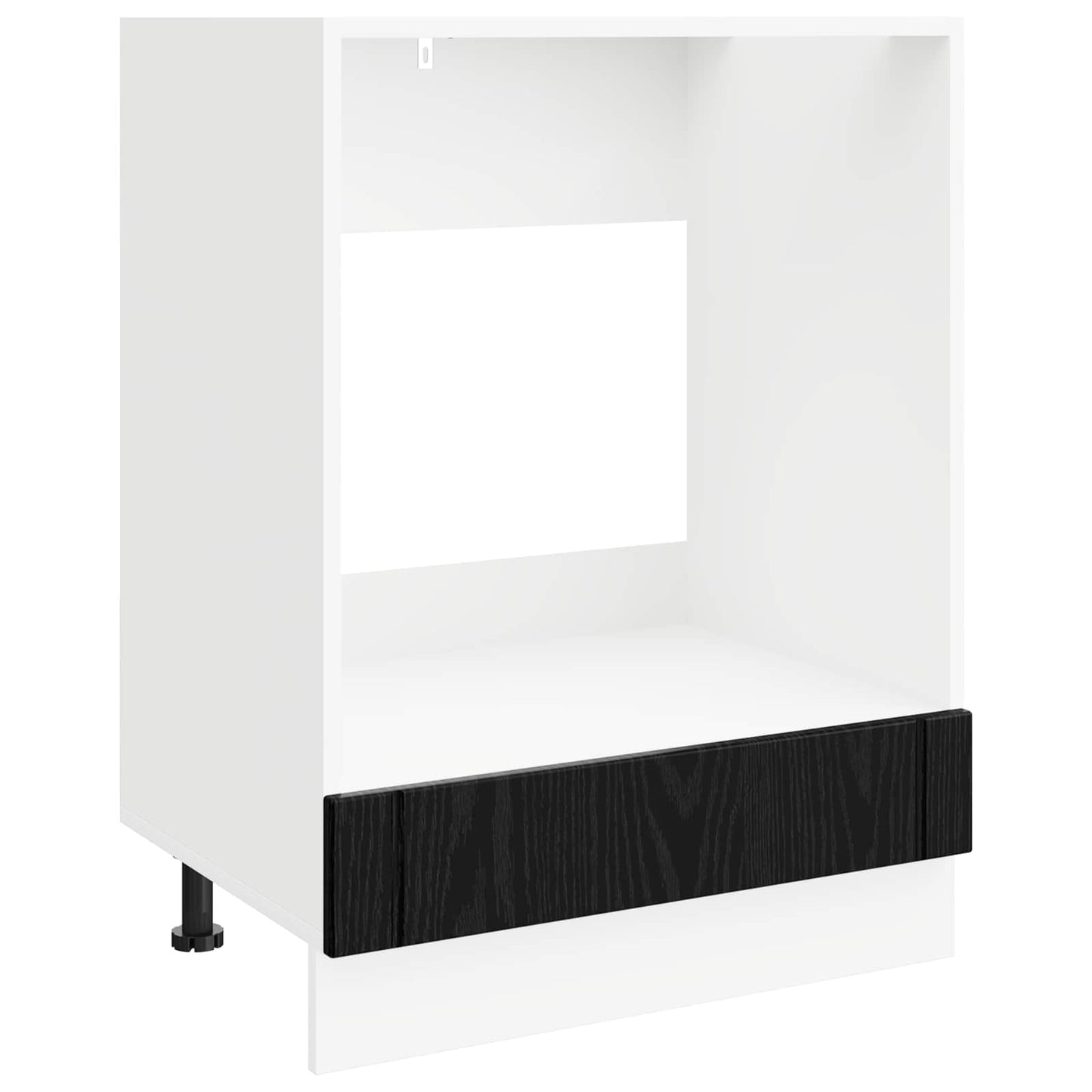 Ovnskap LUCCA Svart eik 60 x 46 x 81,5 cm Konstruert tre