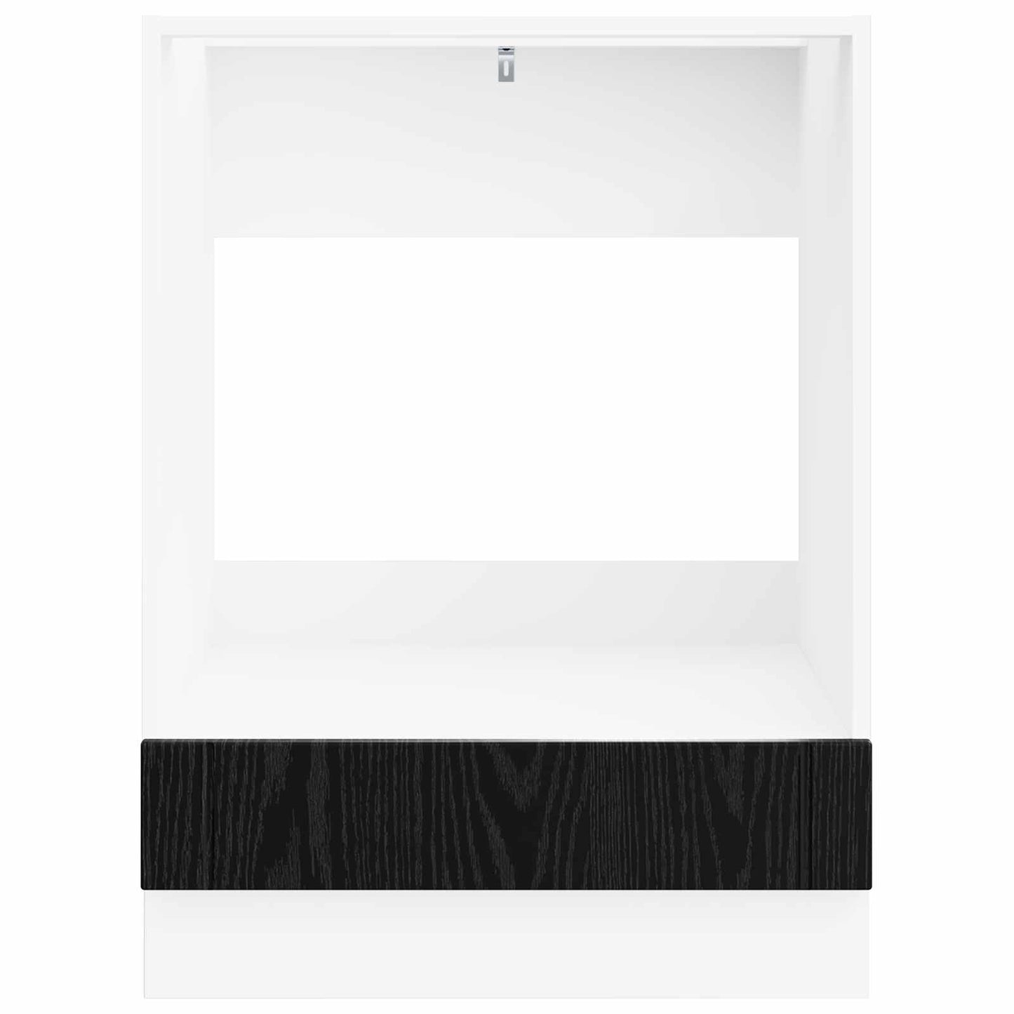 Ovnskap LUCCA Svart eik 60 x 46 x 81,5 cm Konstruert tre